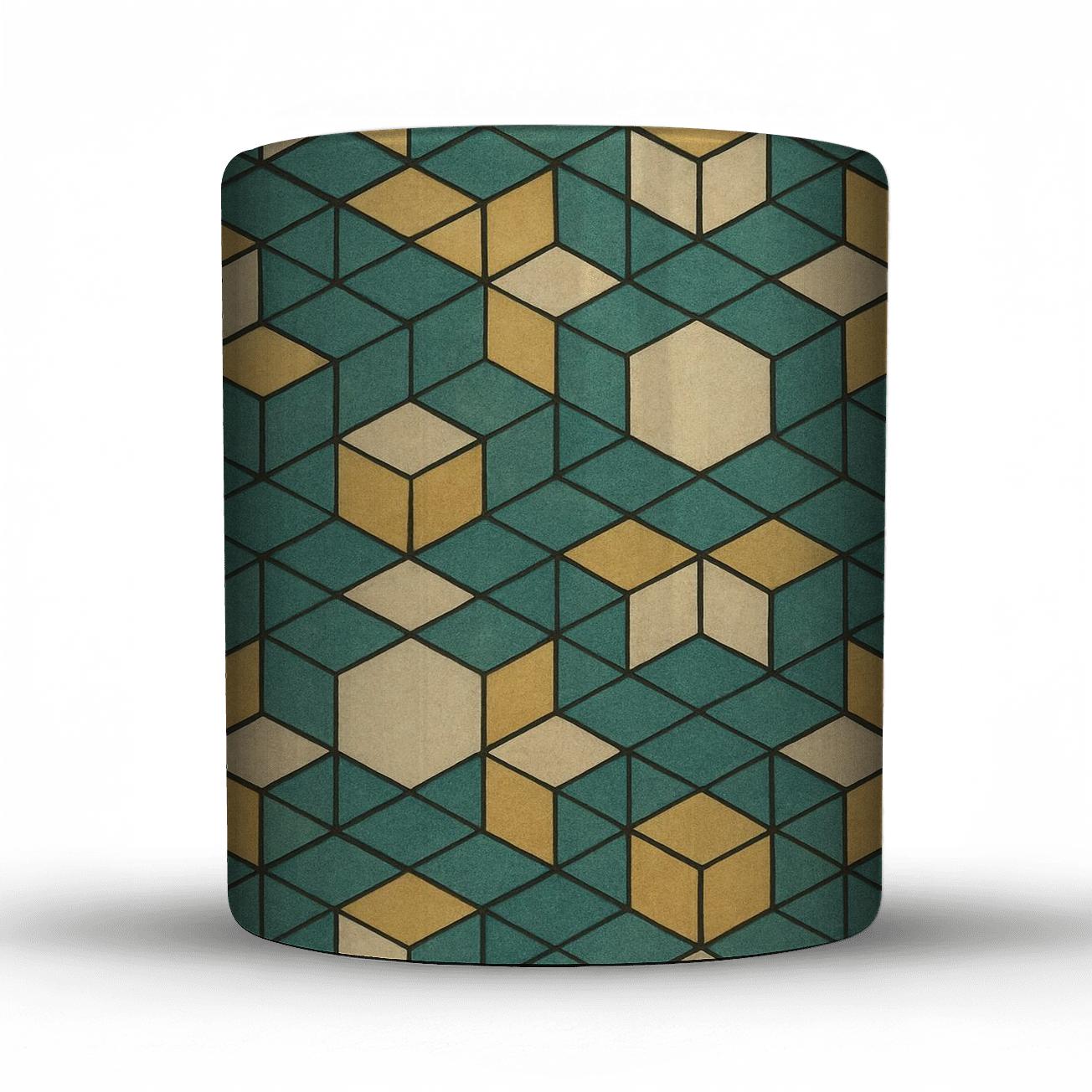Isometric Medina Tessellation custom printed mugs