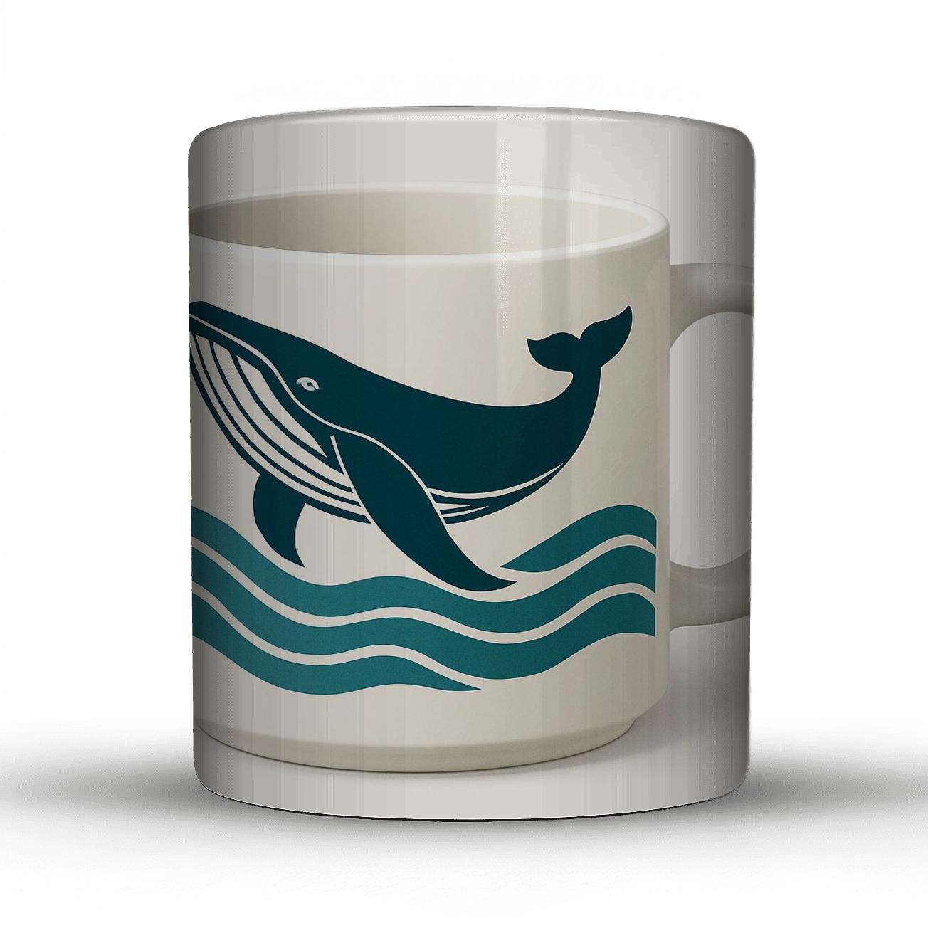 Geometric_Whale_Minimal_Art_Mug_Render premium drinkware mugs