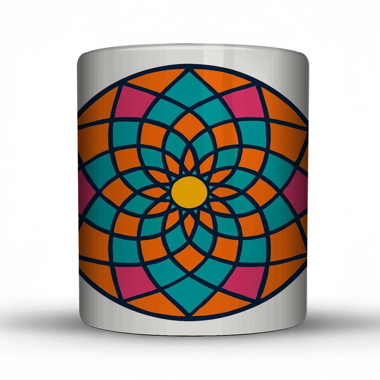Solar Geometry Bloom decorative mug sets