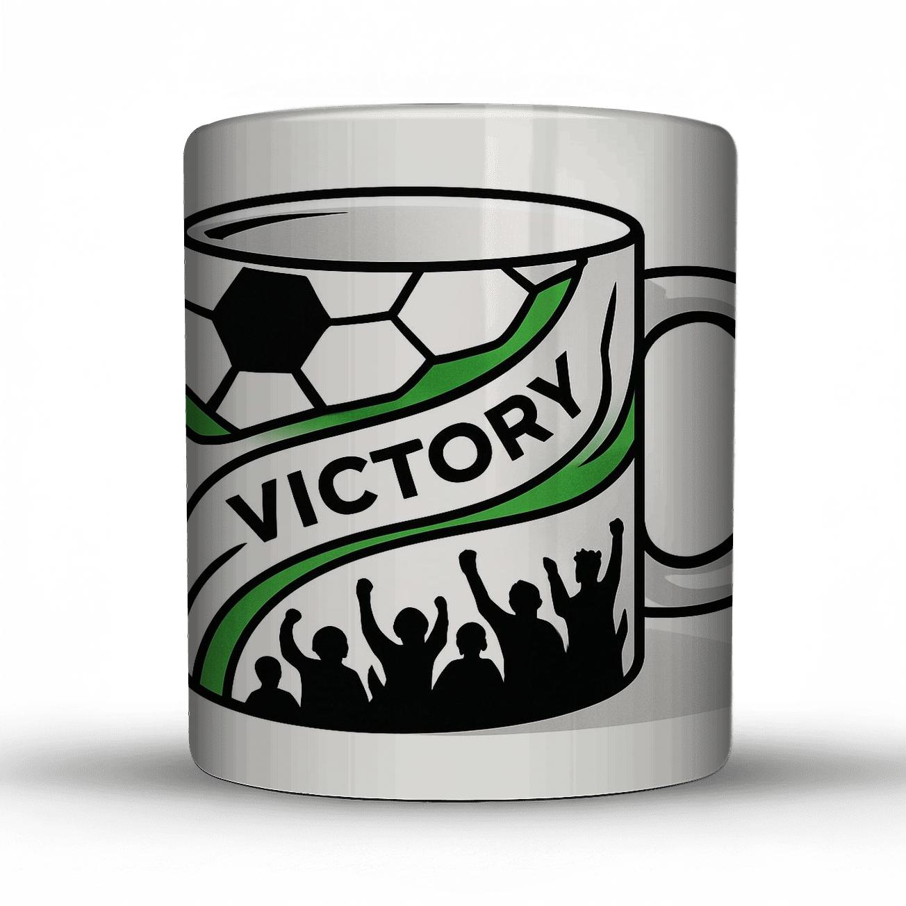 Soccer Victory Pentagons Wave gift mugs for occasions