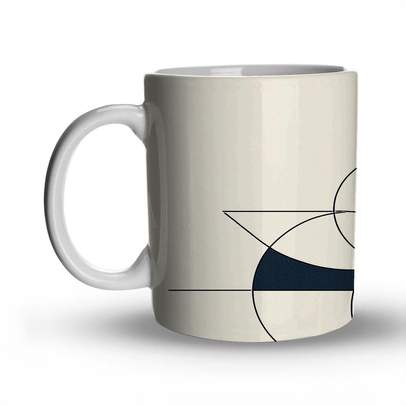 Geometric Horizon Drift gift mugs for occasions