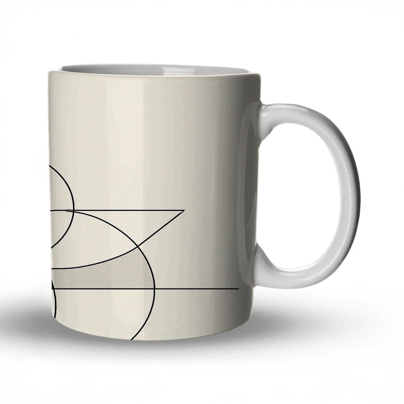 Geometric Horizon Drift gift mugs for occasions