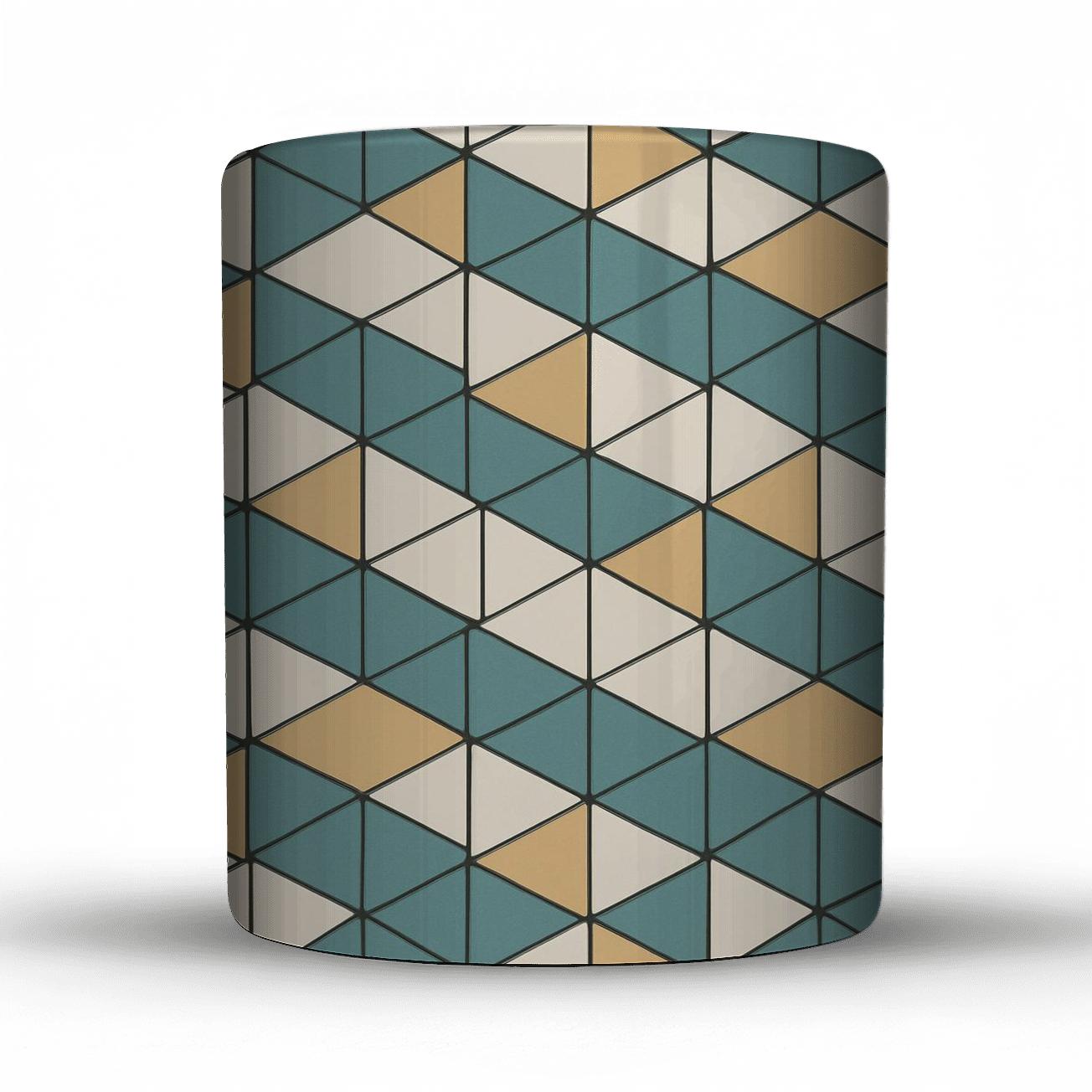 Isometric Axiom Grid custom printed mugs