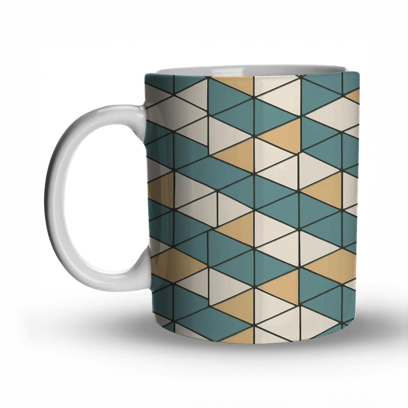 Isometric Axiom Grid custom printed mugs