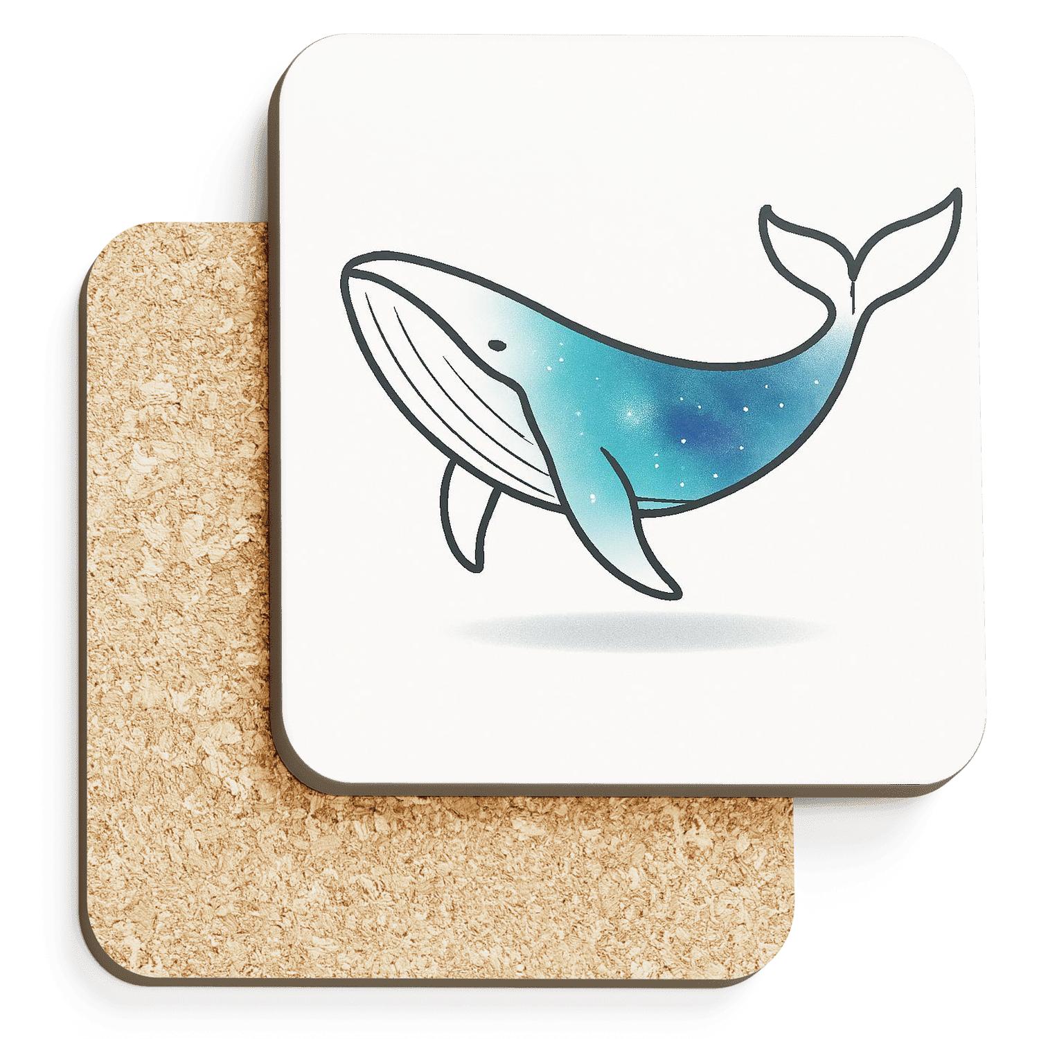 Nebula Whale Floating Minimalist absorbent drink coasters