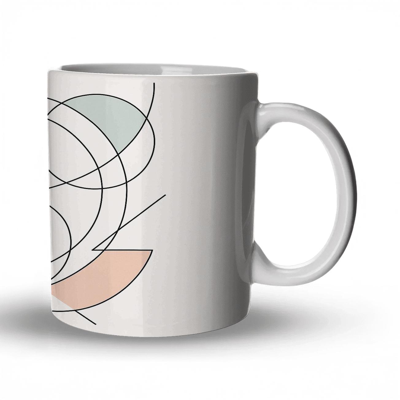 Orbit Geometry Line Flow premium drinkware mugs
