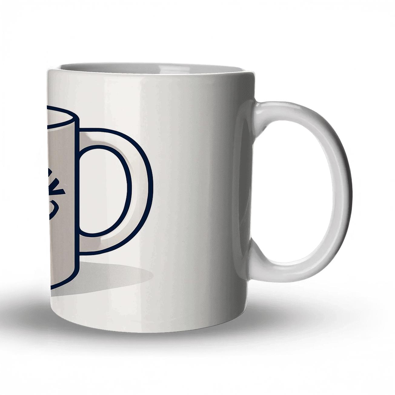 Basketball Game Day Line Art Mug novelty coffee mugs