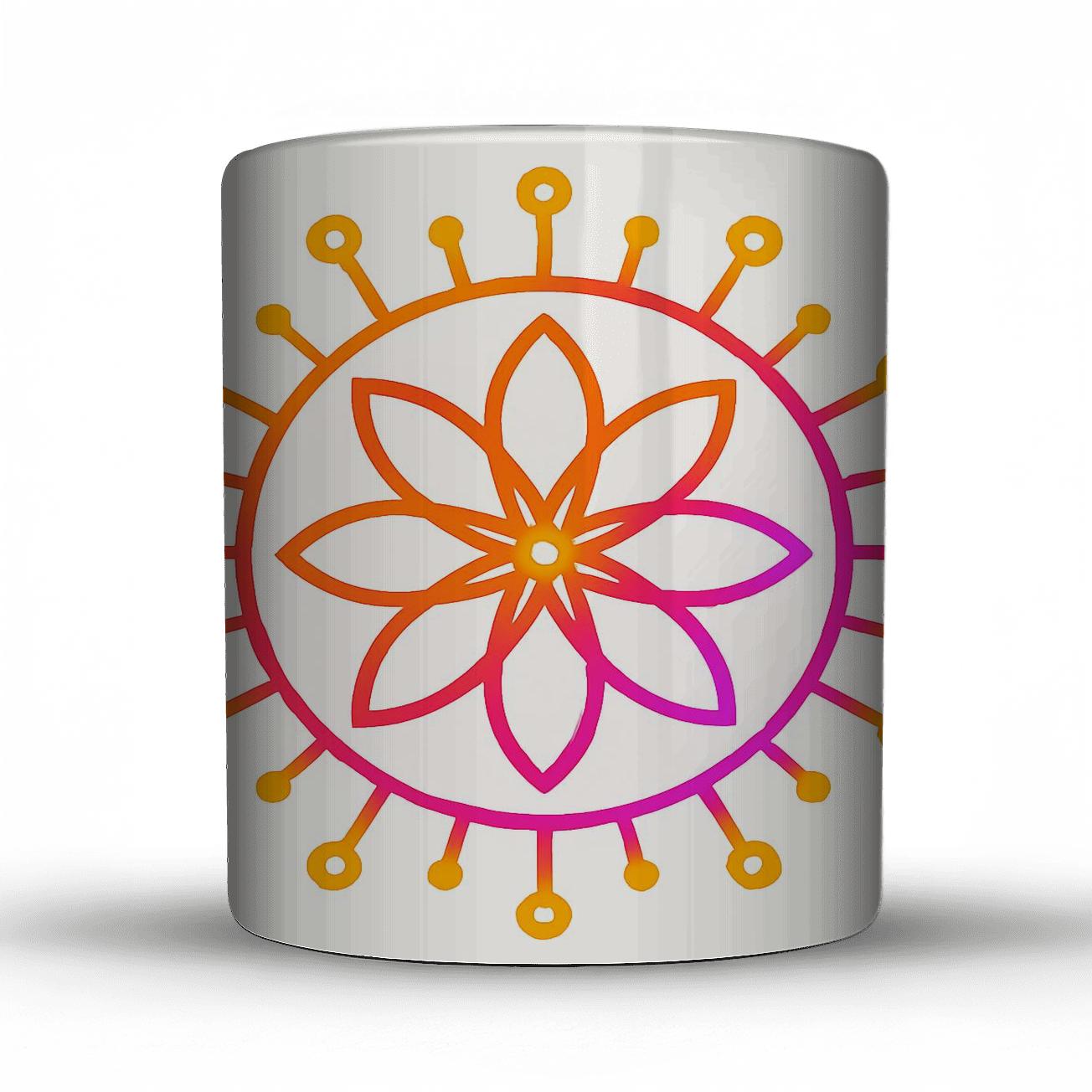 Solar Bloom Circuit personalized mugs