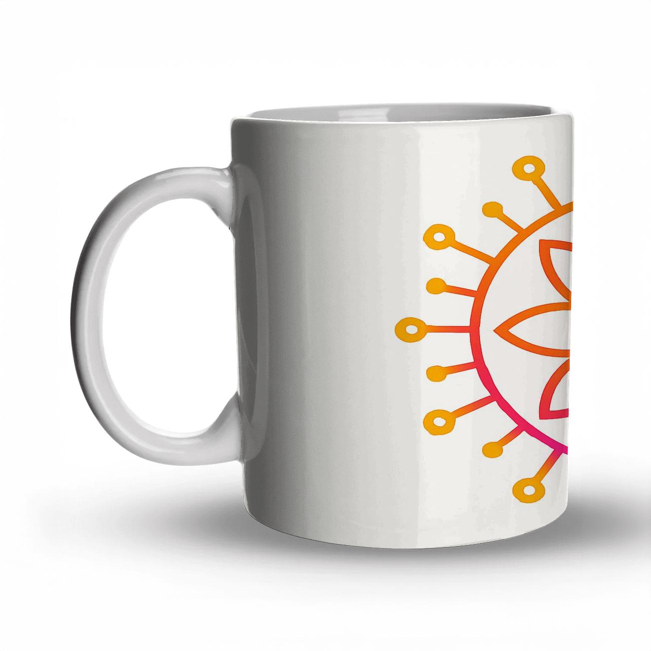 Solar Bloom Circuit personalized mugs
