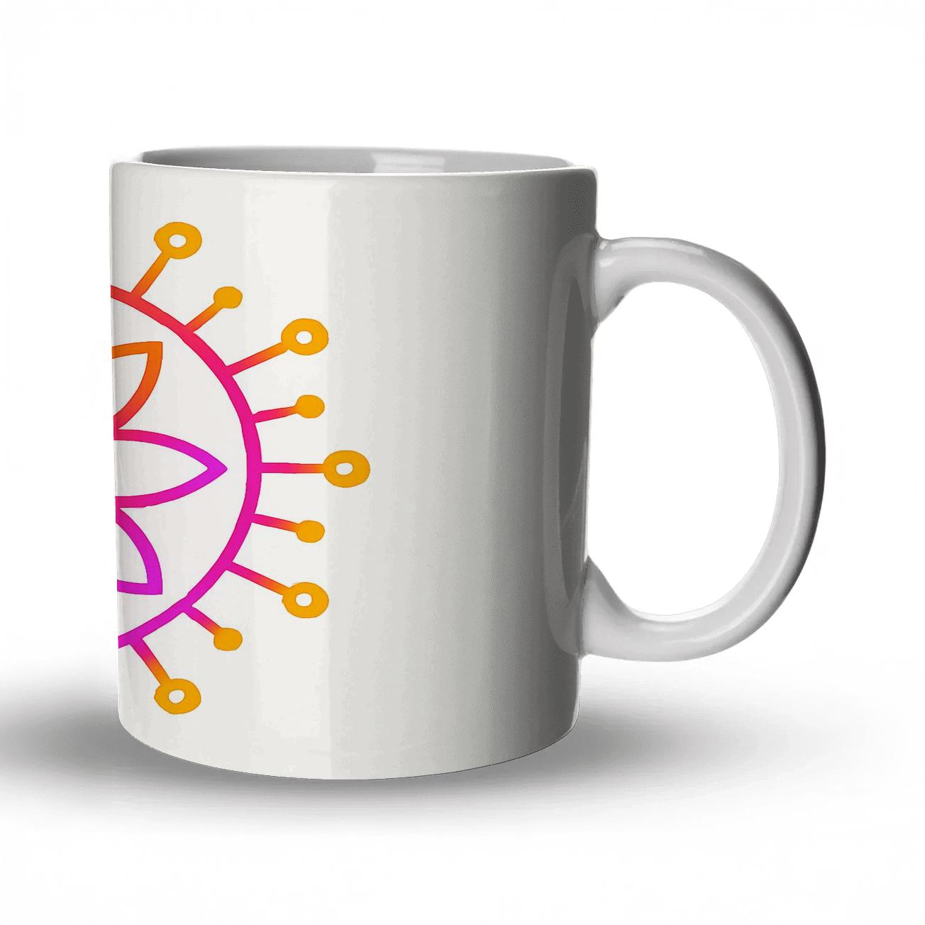 Solar Bloom Circuit personalized mugs