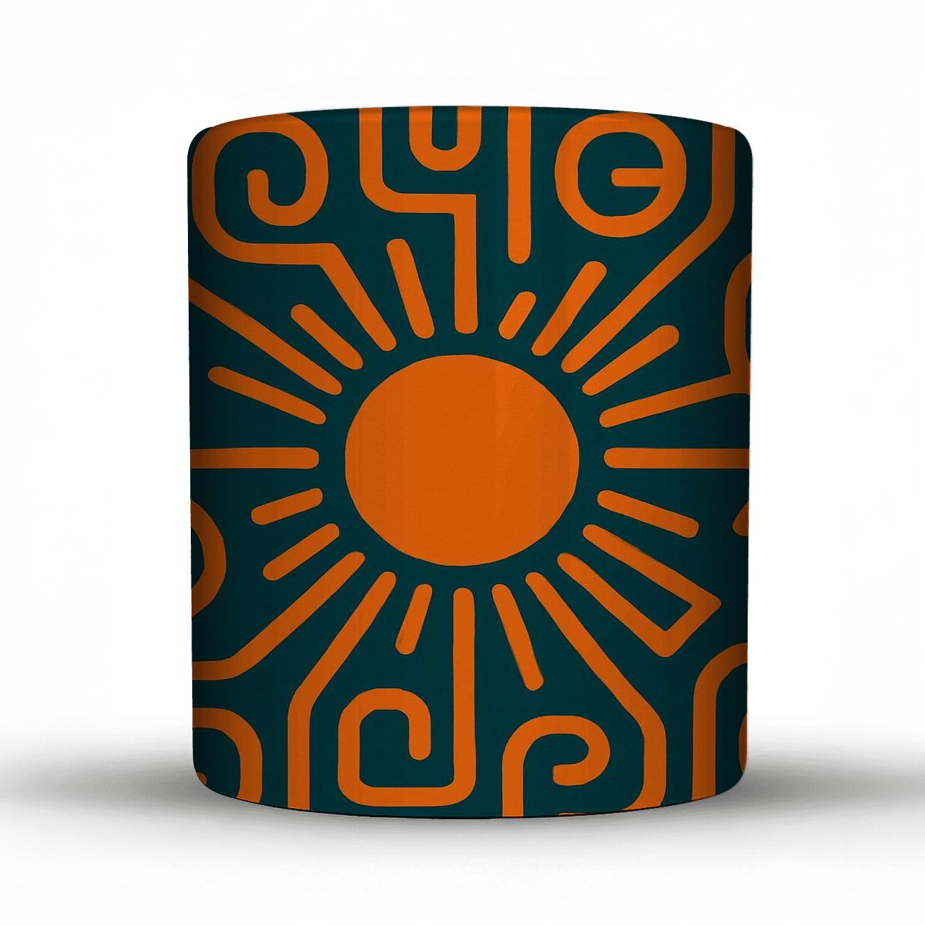 SolarGlyph Neon Echoes insulated thermal mugs