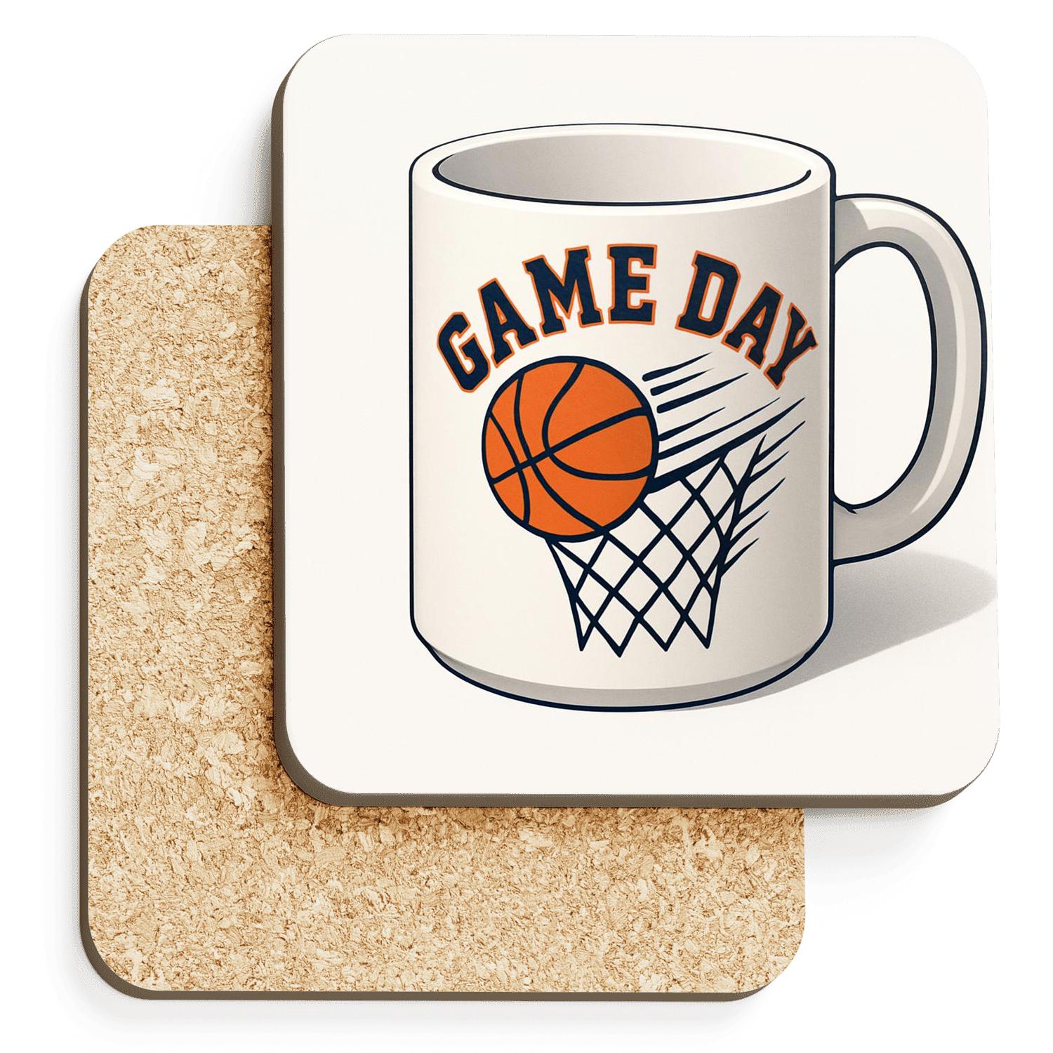 Dynamic_Basketball_Game_Day_Line_Art_Mug custom engraved coasters