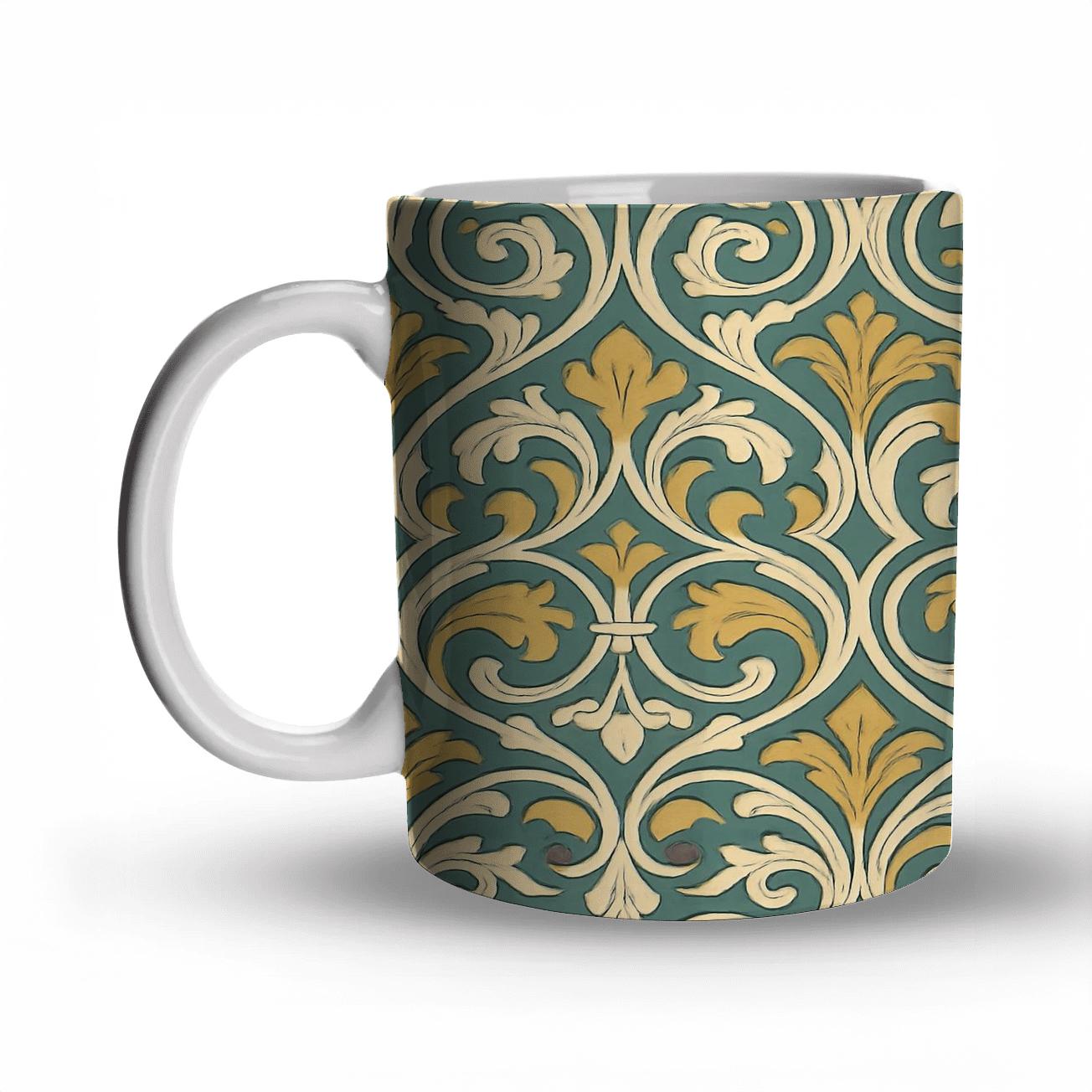 Art Nouveau Starwheel Filigree decorative mug sets