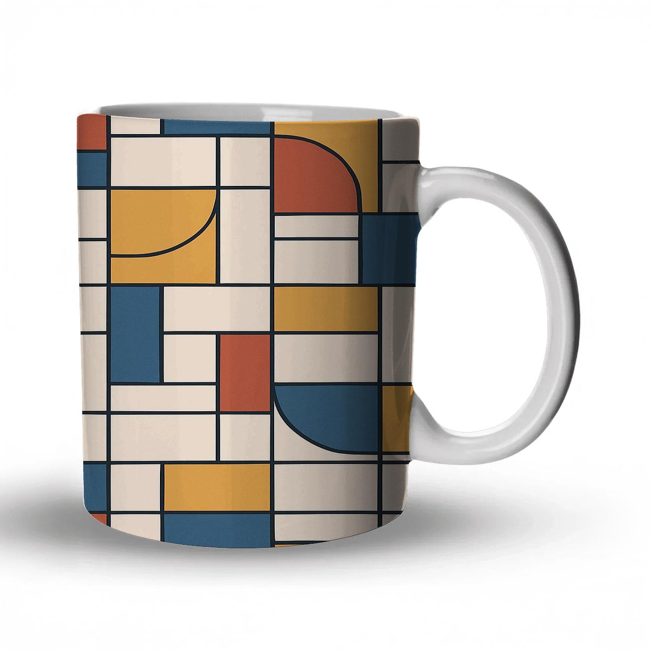 Bauhaus Harmonic Interlock Grid gift mugs for occasions