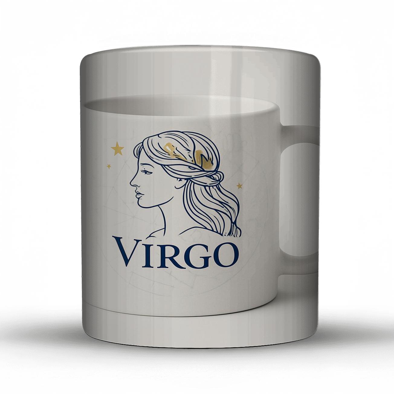 Virgo Celestial Maiden Line Art Mug insulated thermal mugs