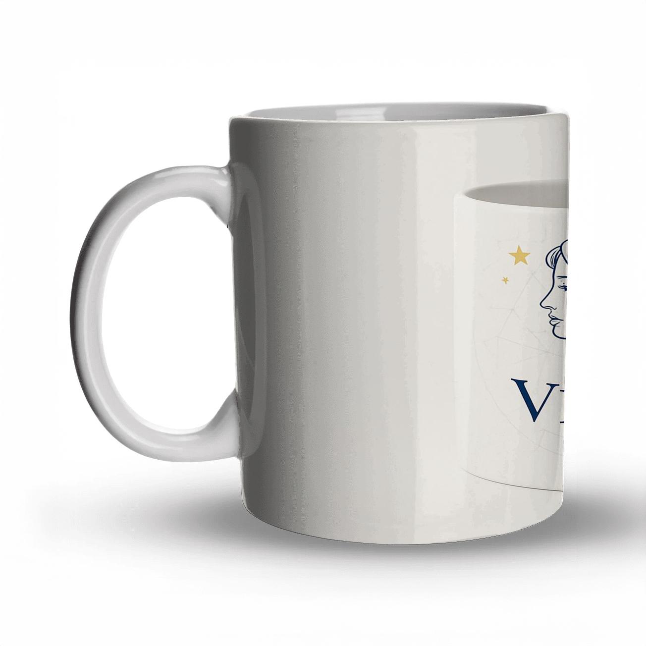 Virgo Celestial Maiden Line Art Mug insulated thermal mugs