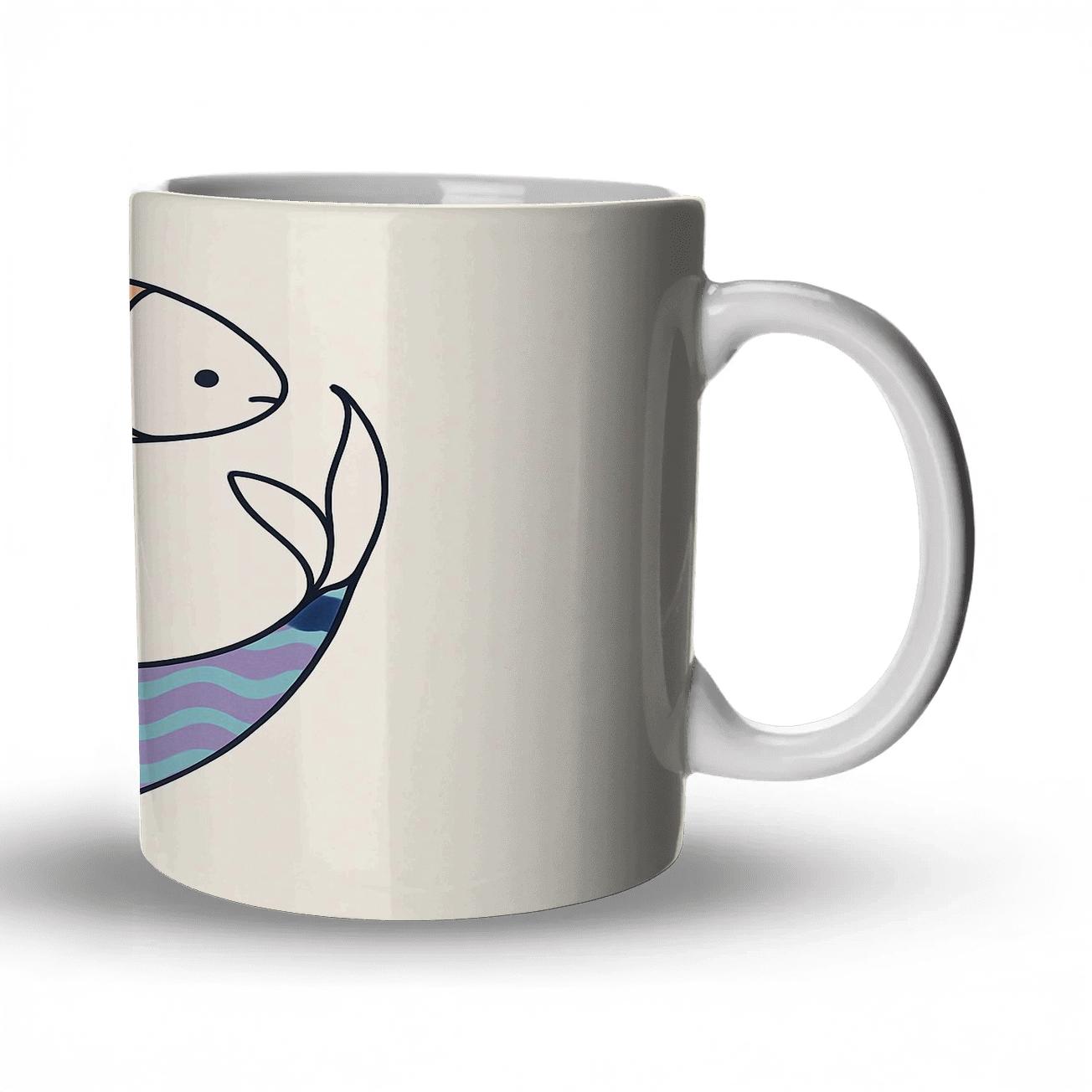 Orbital Geometry Koi personalized mugs