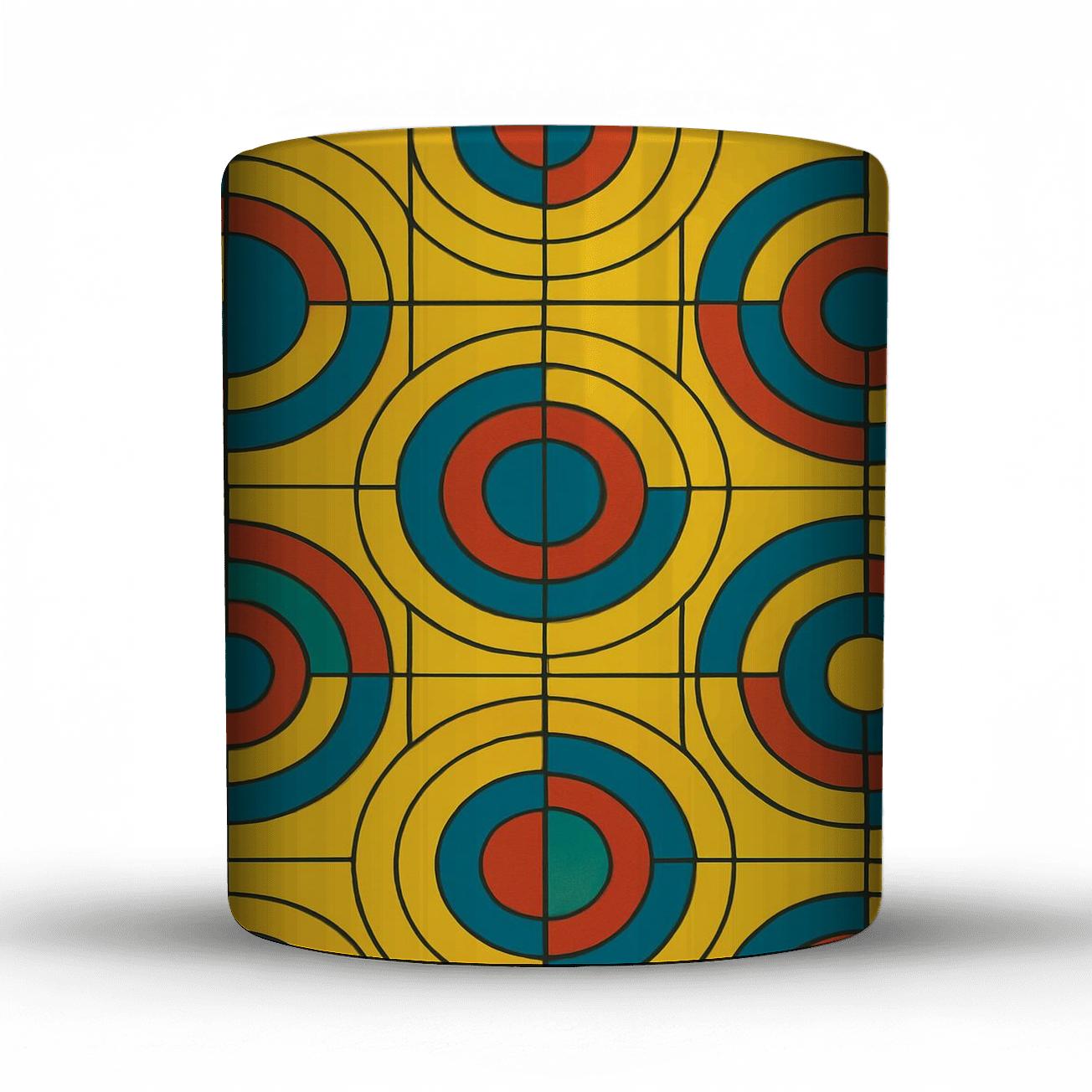 Orphic Solar Lattice Line Art custom printed mugs