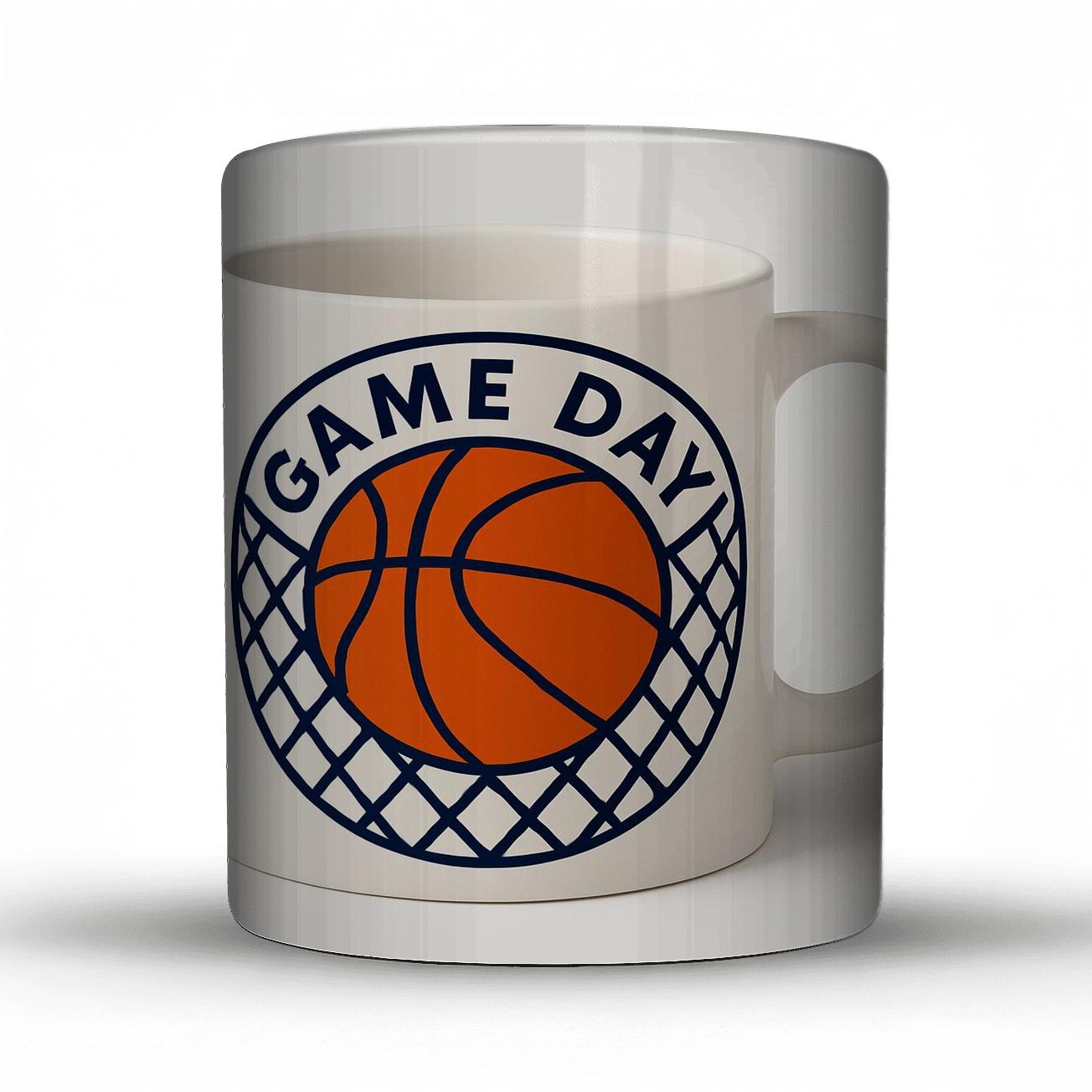 Basketball Net Geometry Game Day Mug insulated thermal mugs
