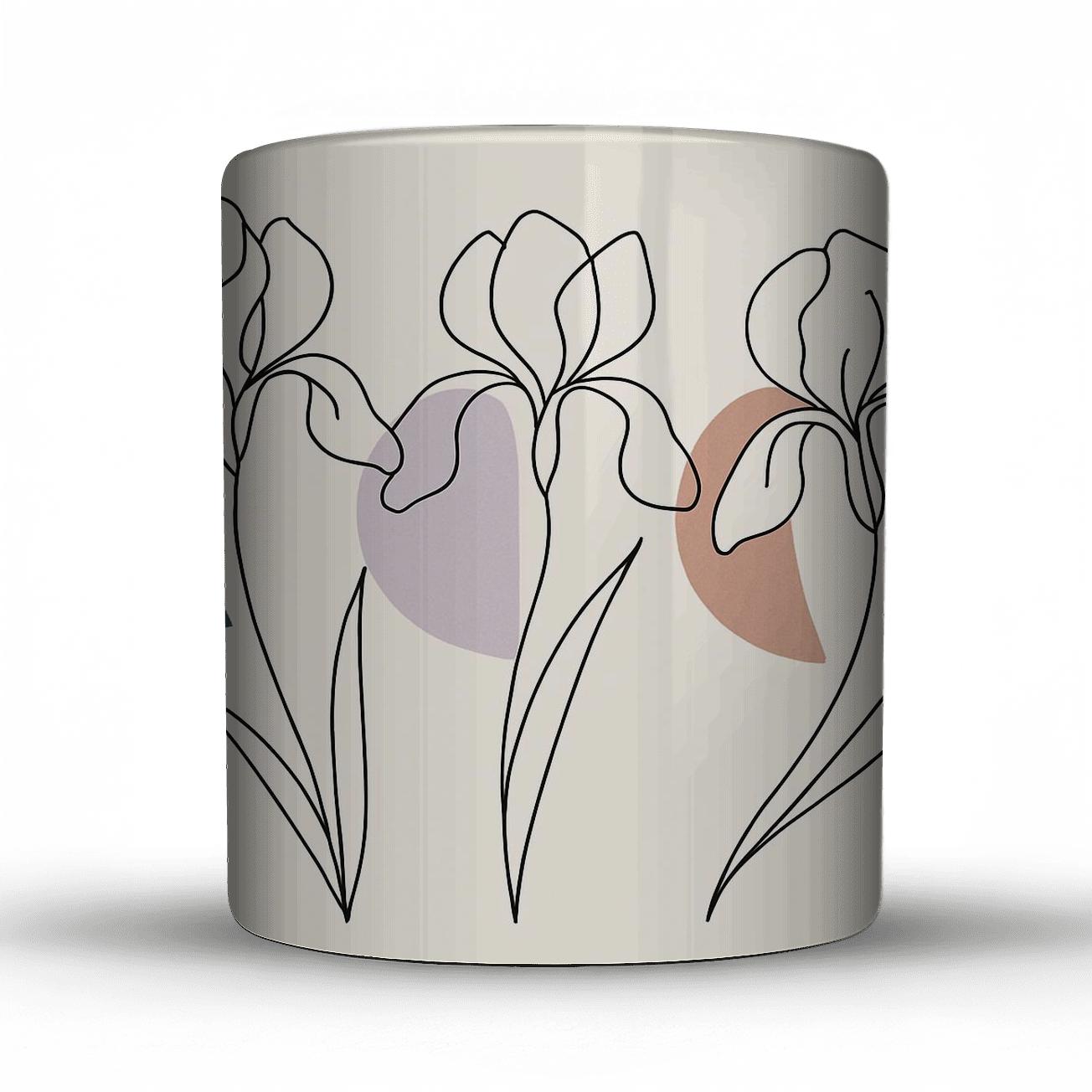 Lunar Iris Drift custom printed mugs