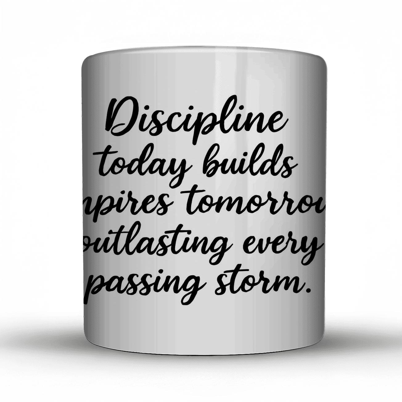 Discipline Builds Empires custom printed mugs