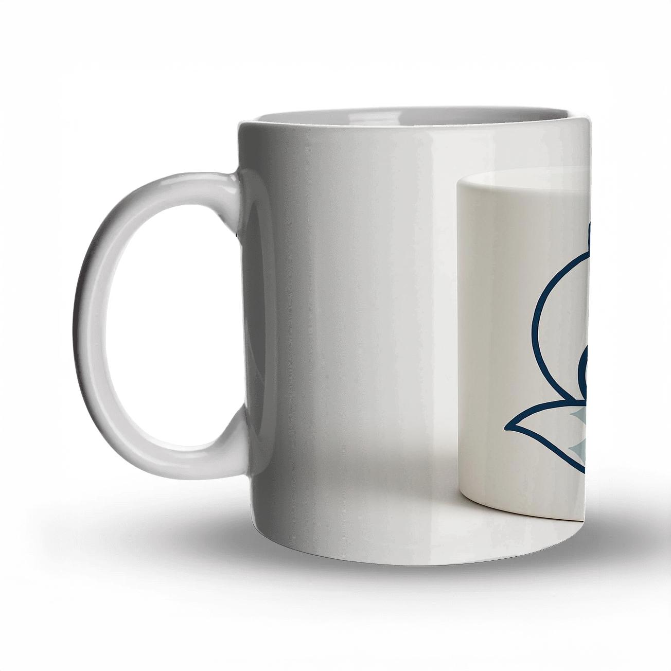 Arctic Fox Nordic Op Art Wrap travel mugs with handles