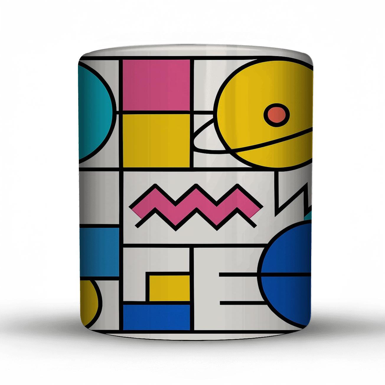 Memphis Bauhaus Orbit Grid gift mugs for occasions