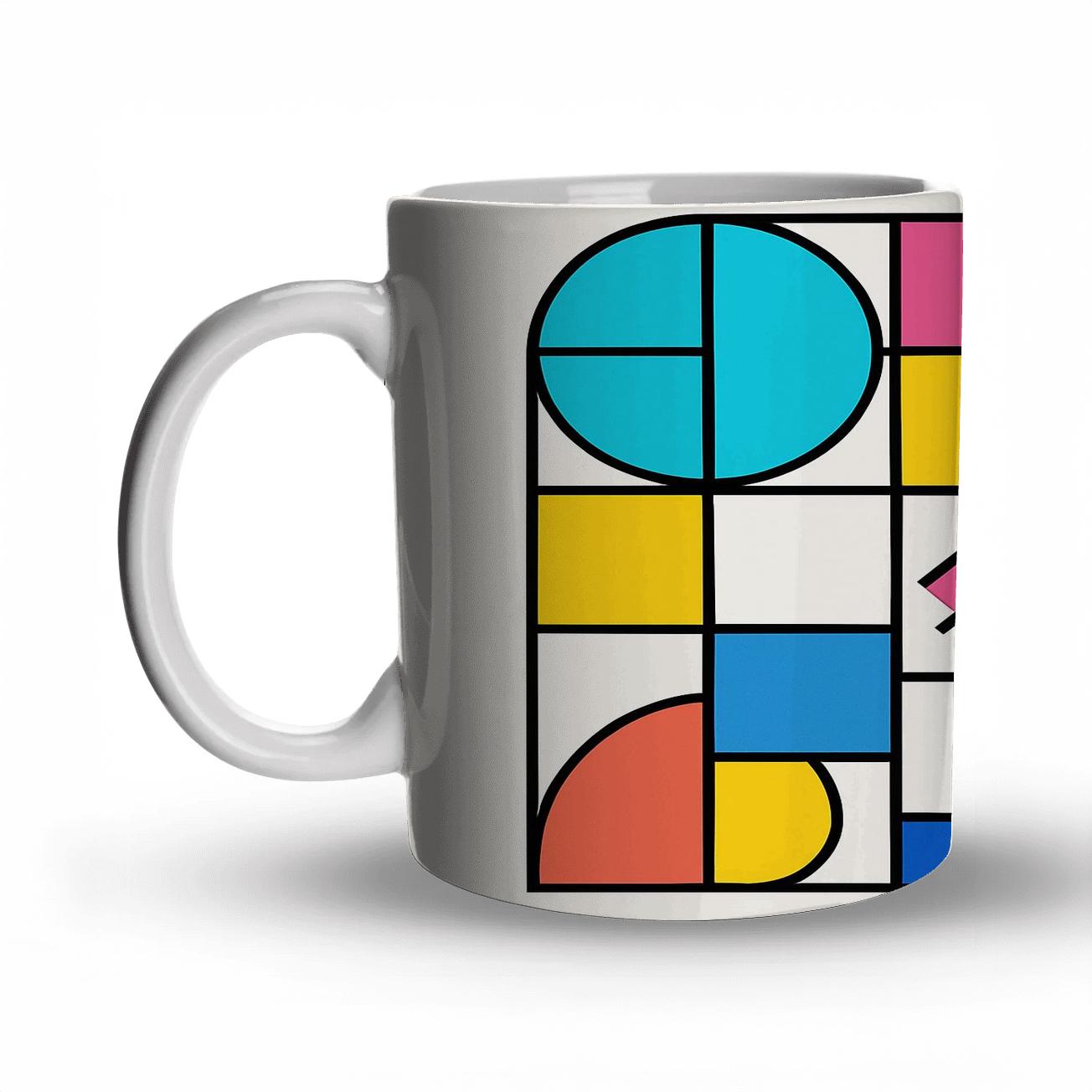 Memphis Bauhaus Orbit Grid gift mugs for occasions
