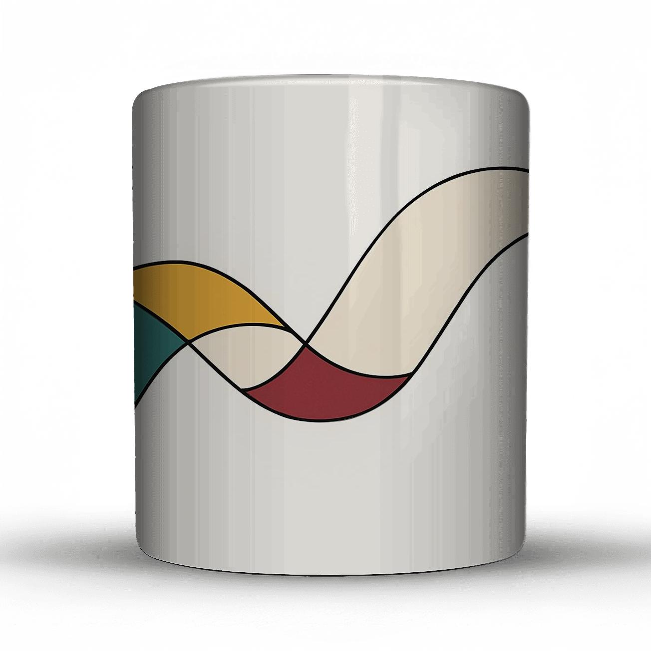 Tessellated Wave Anatomy insulated thermal mugs