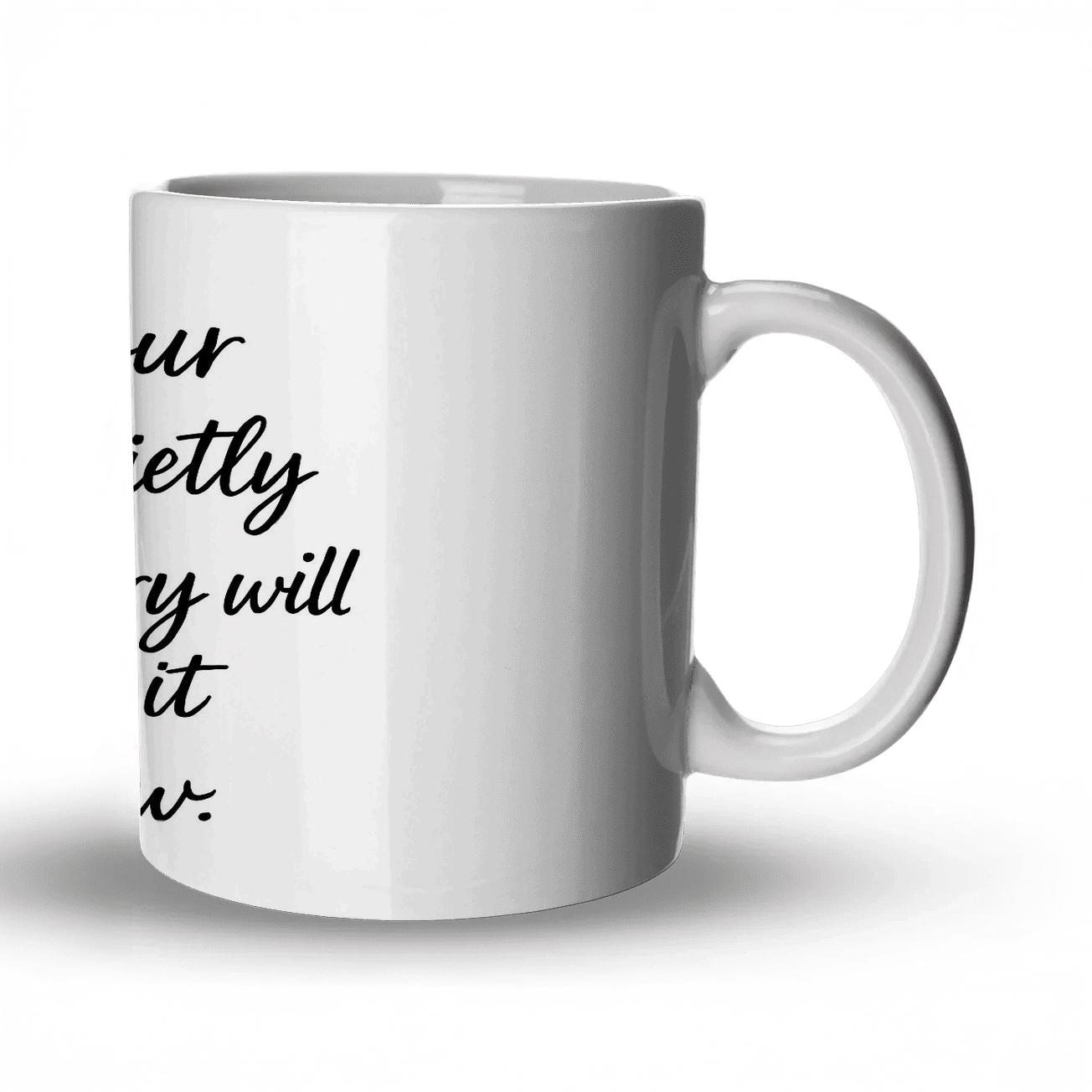 Quiet Legacy Quote Print premium drinkware mugs