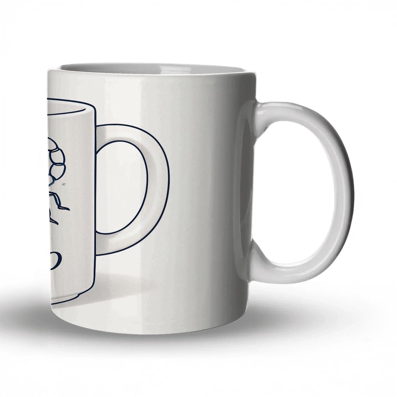 Scorpio Star Cartography Mug Line Art ceramic coffee mugs