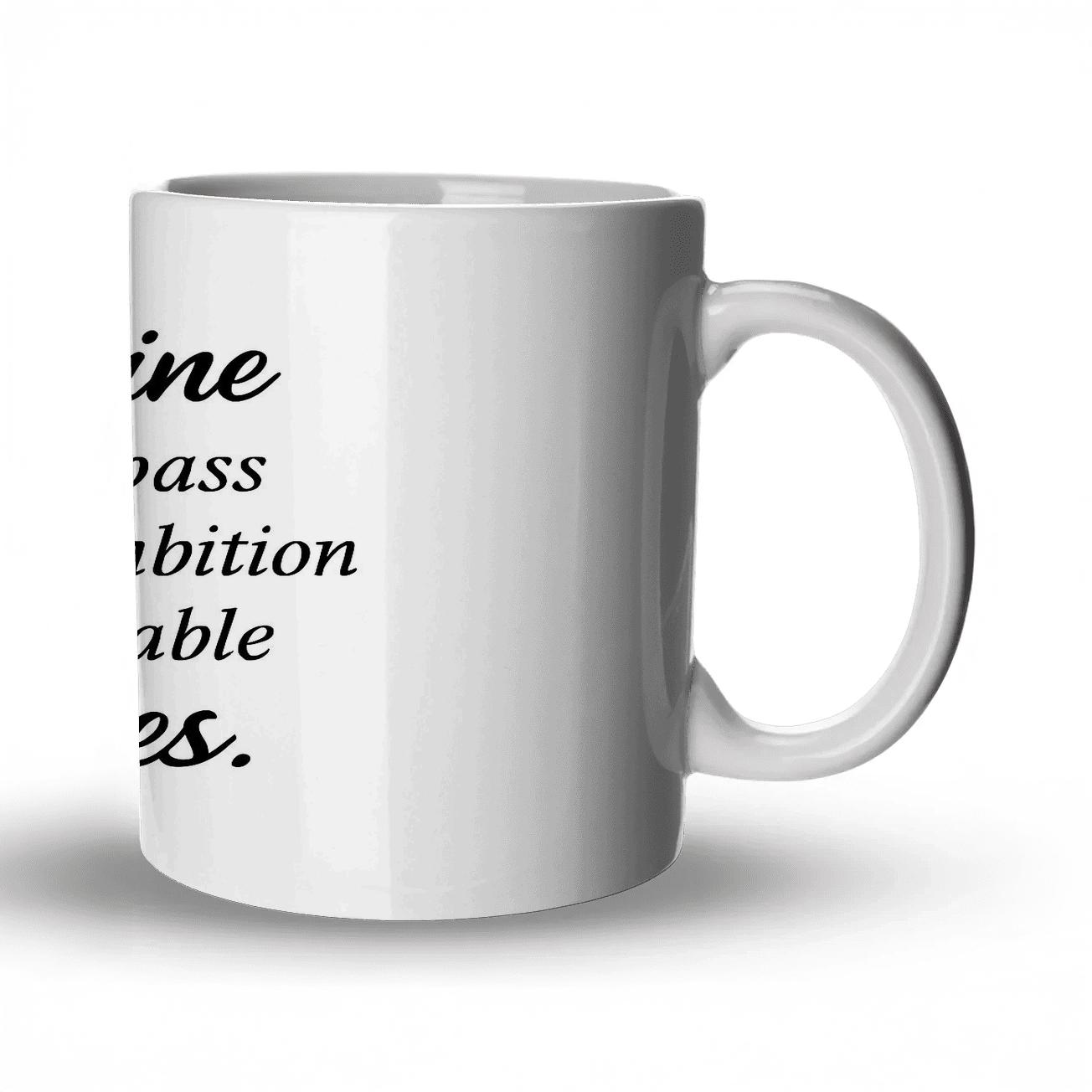 Discipline Compass Quote Print insulated thermal mugs