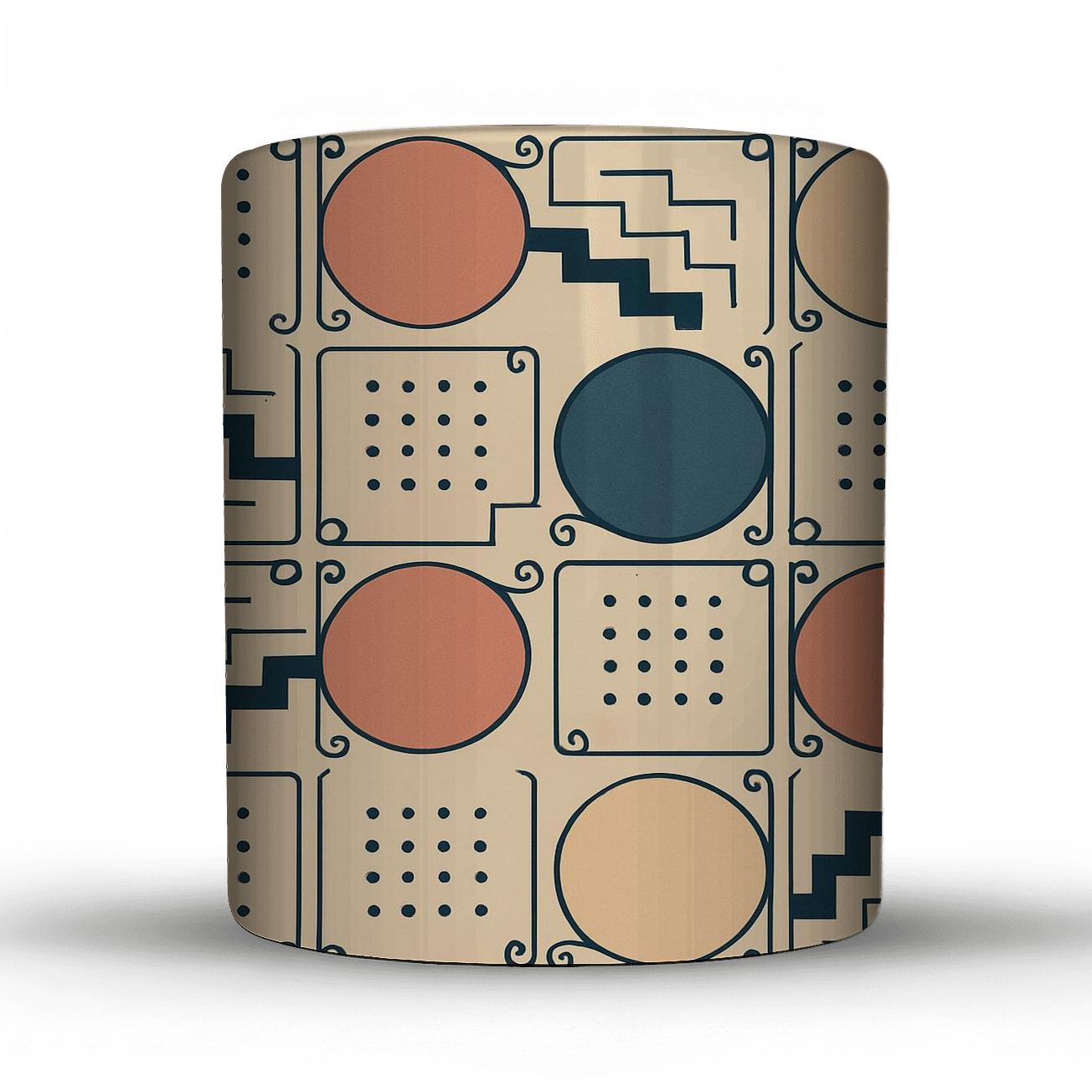 Bauhaus Comet Weave Ornament premium drinkware mugs