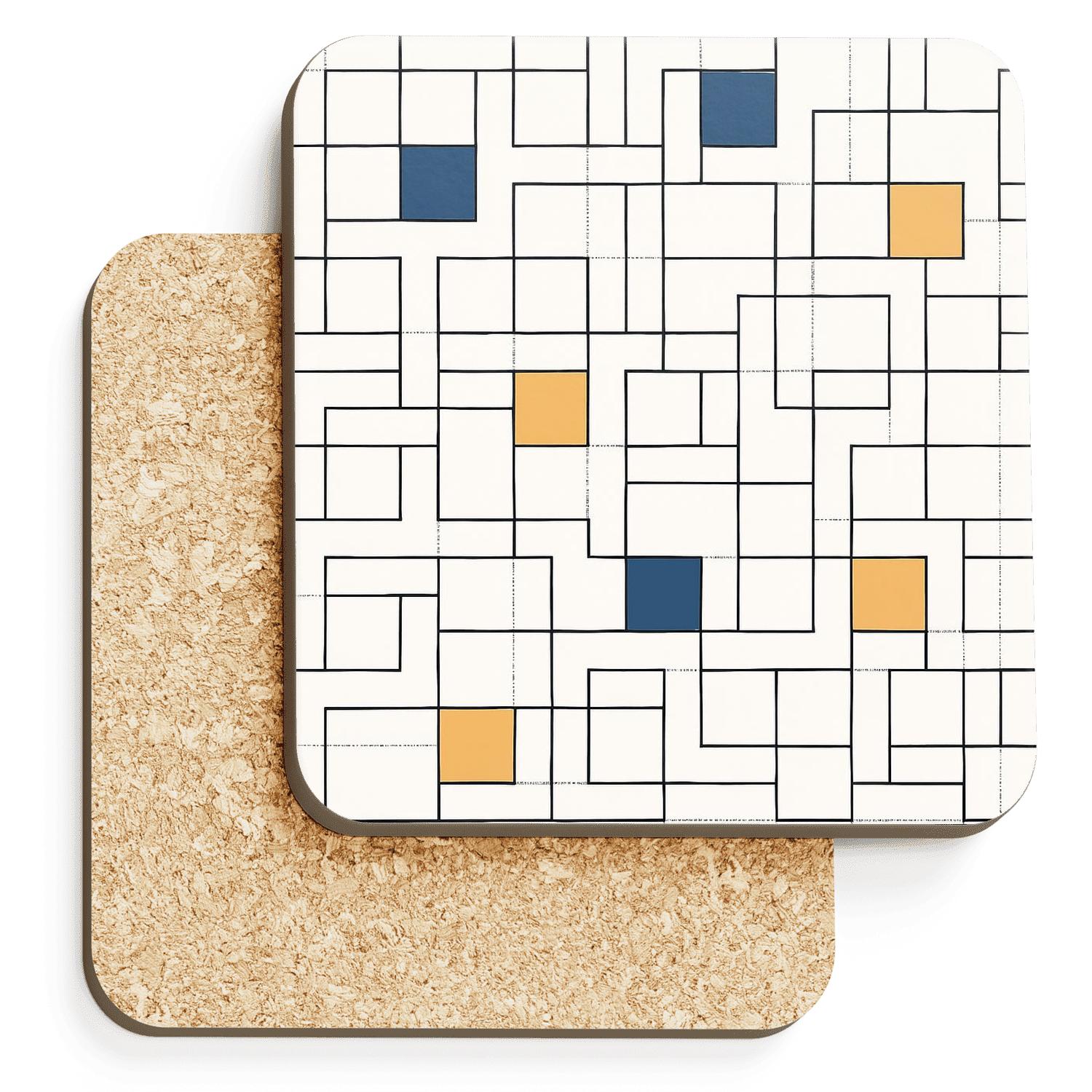 Ulmer System Grid Constellation coasters for home decor