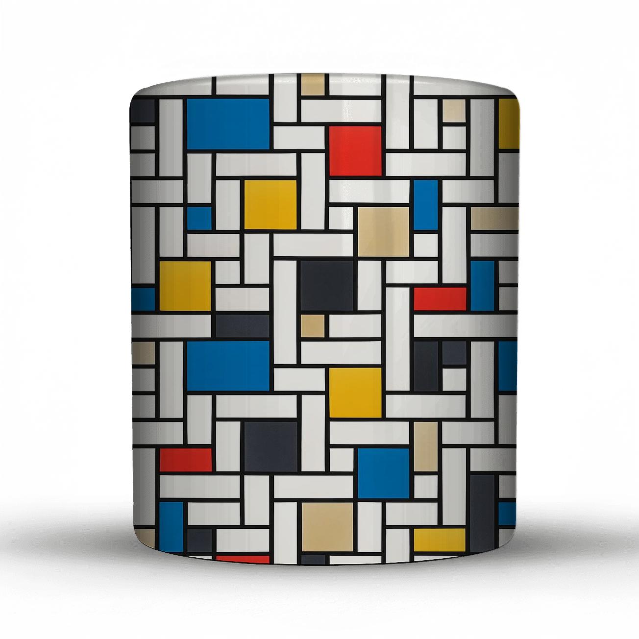 Bauhaus Weave Grid Interference novelty coffee mugs