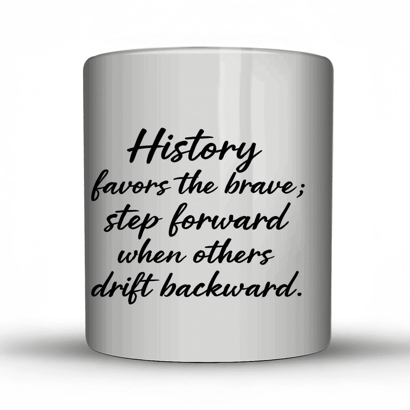 History Favors The Brave decorative mug sets