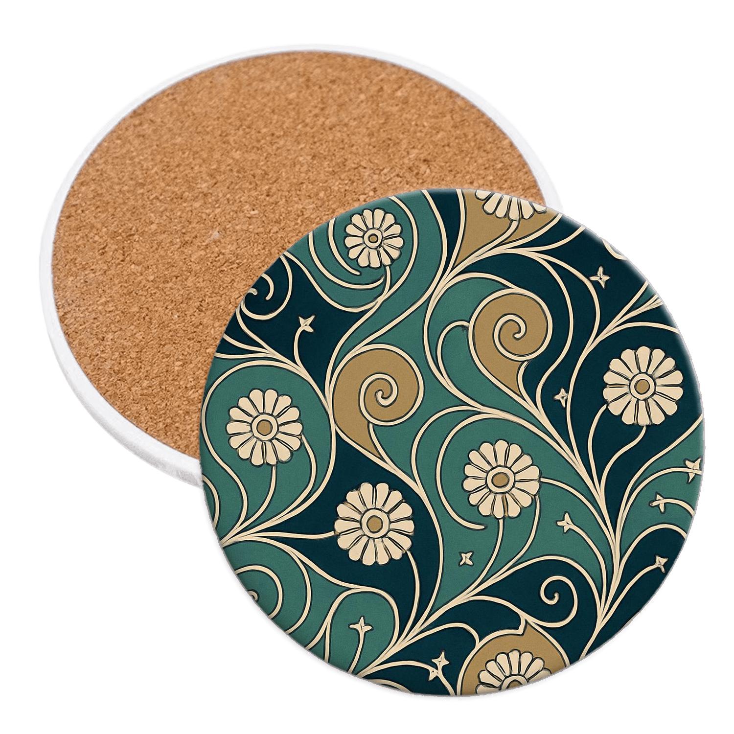 Vienna Secession Starfiligree Ornament wooden table coasters