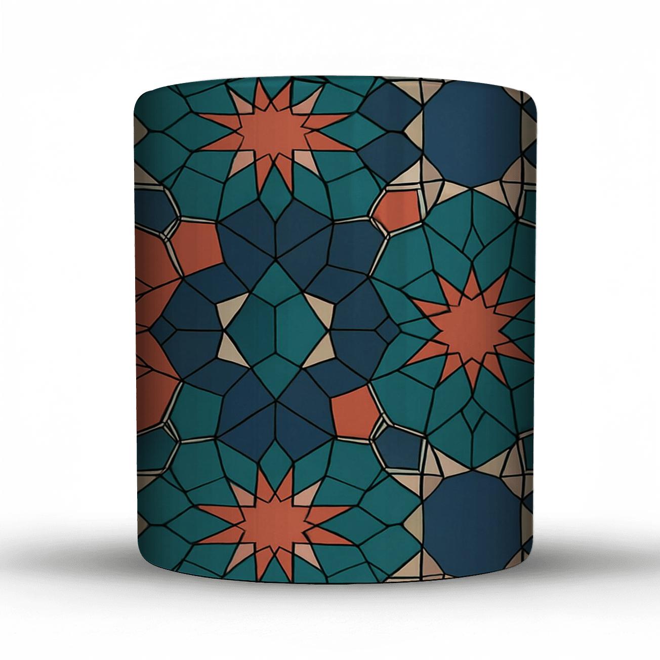 Girih Star Tessellation Op Drift insulated thermal mugs