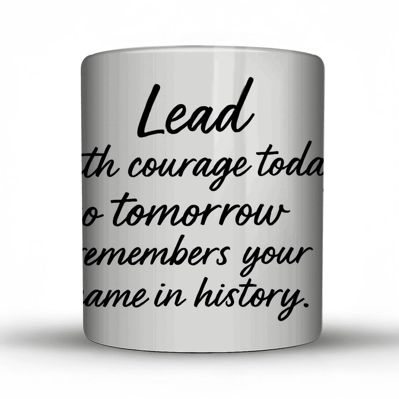 Lead With Courage insulated thermal mugs