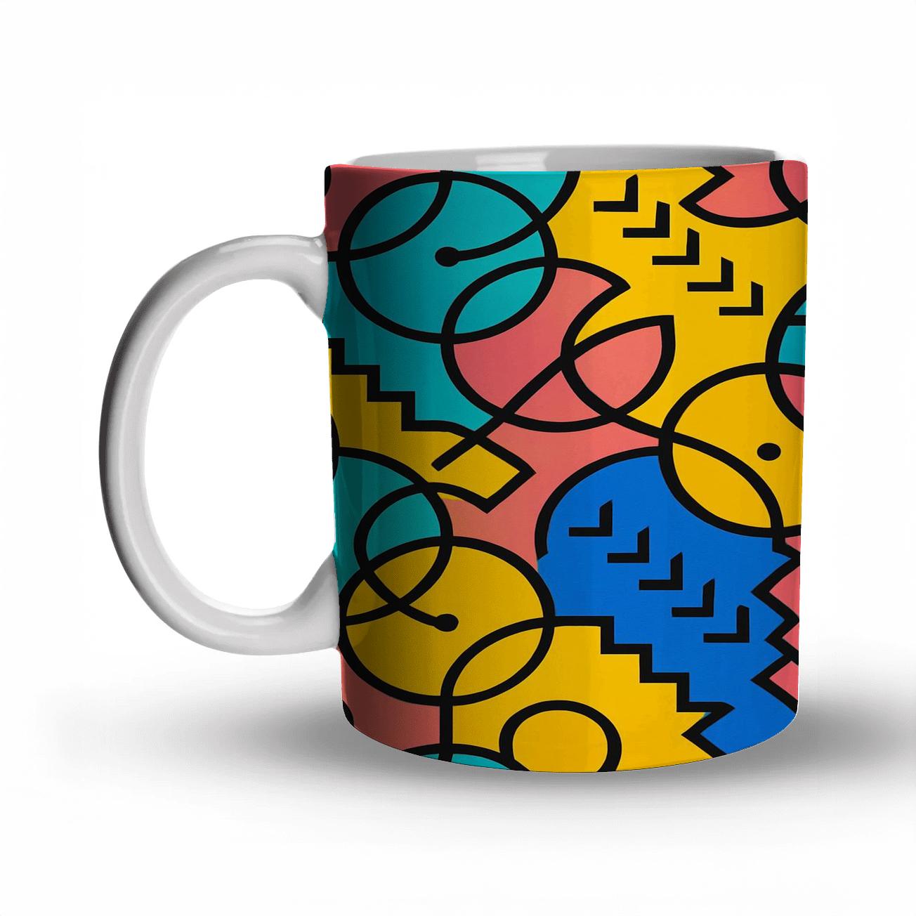 Memphis Milano Orbit Lattice insulated thermal mugs