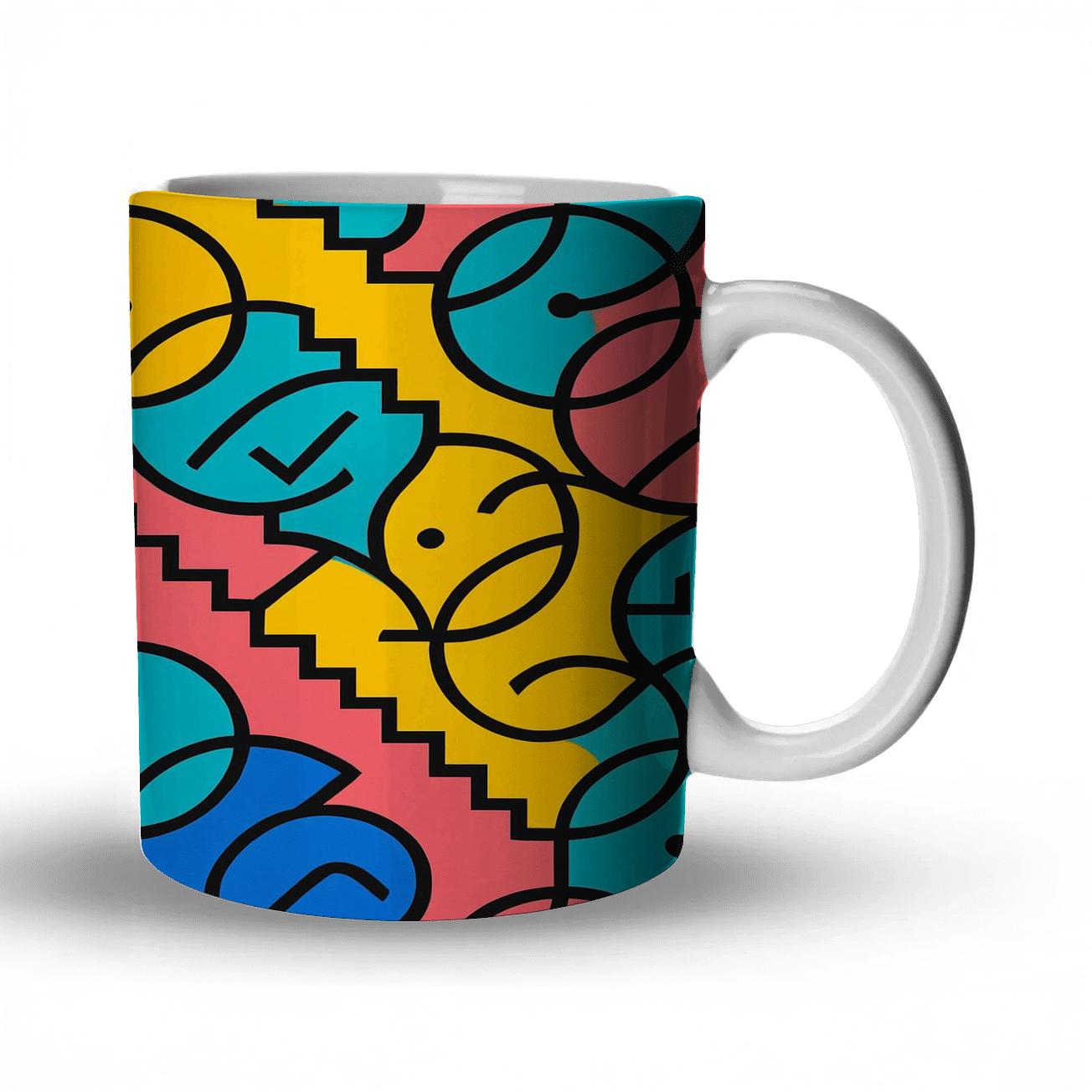 Memphis Milano Orbit Lattice insulated thermal mugs