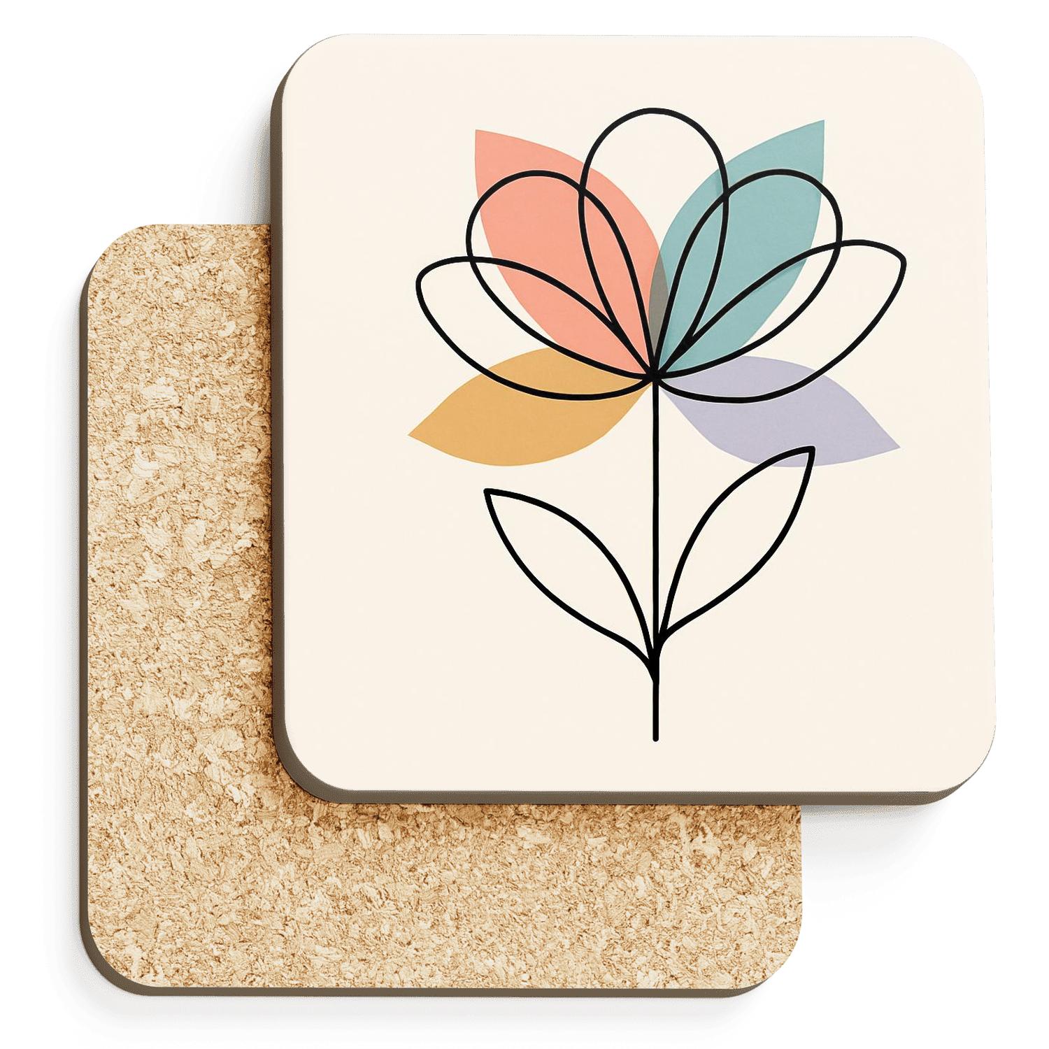 Prism Bloom Sonata absorbent drink coasters