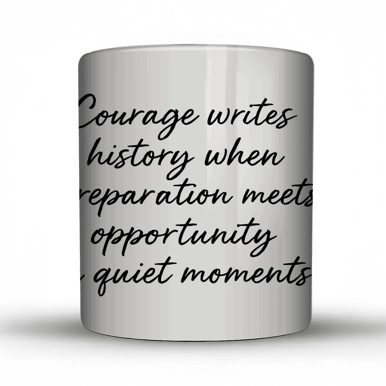 Courage Writes History premium drinkware mugs