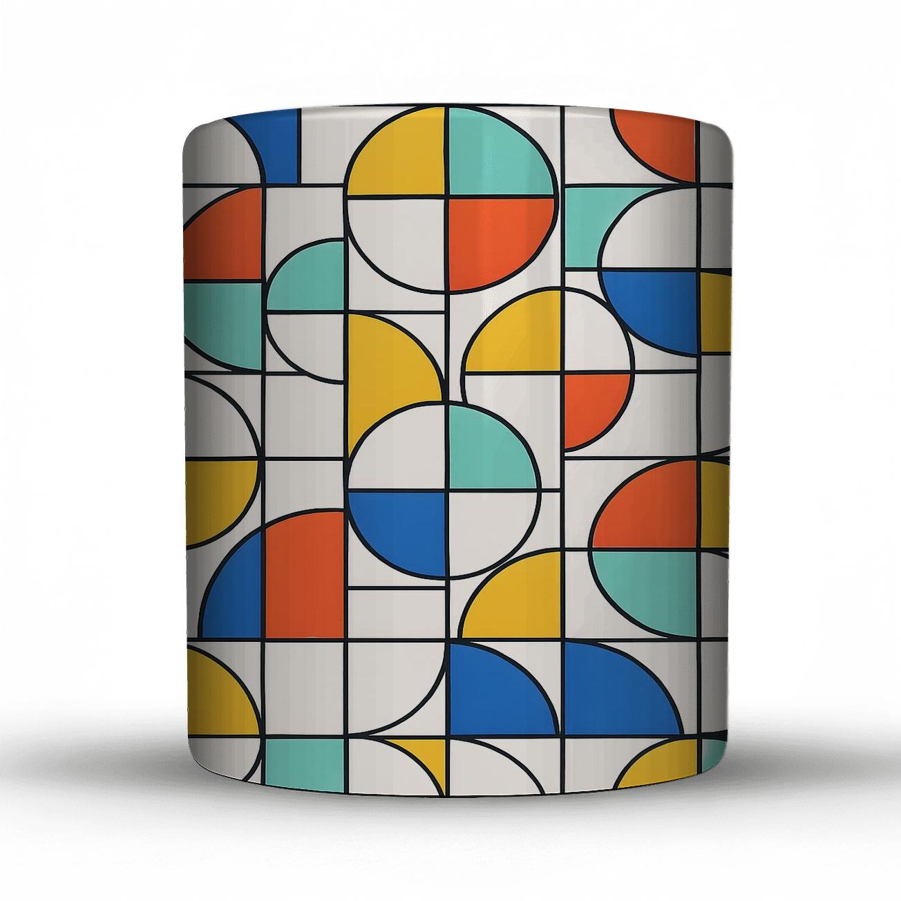 Bauhaus Neon Weave Study decorative mug sets