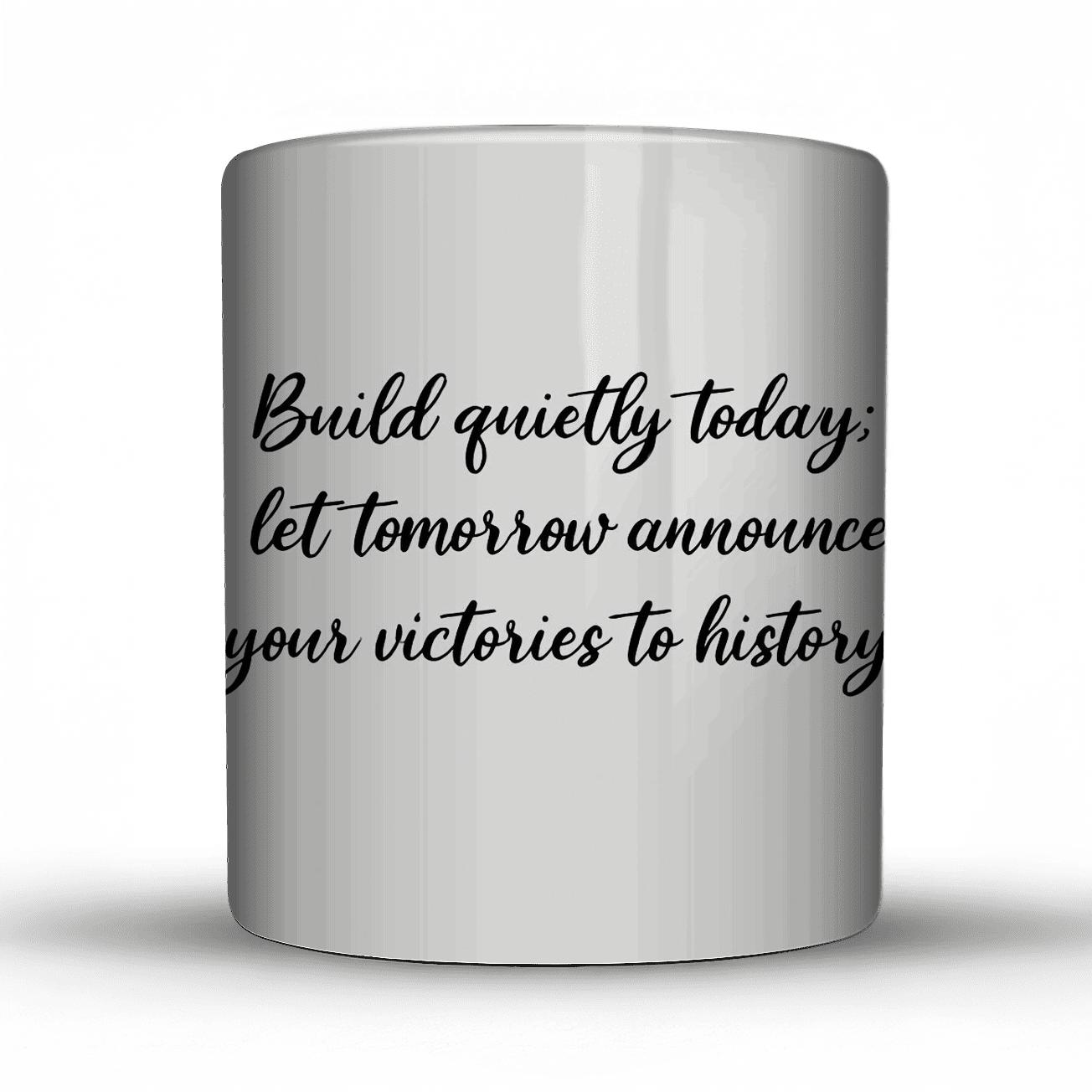 Quiet Victories premium drinkware mugs