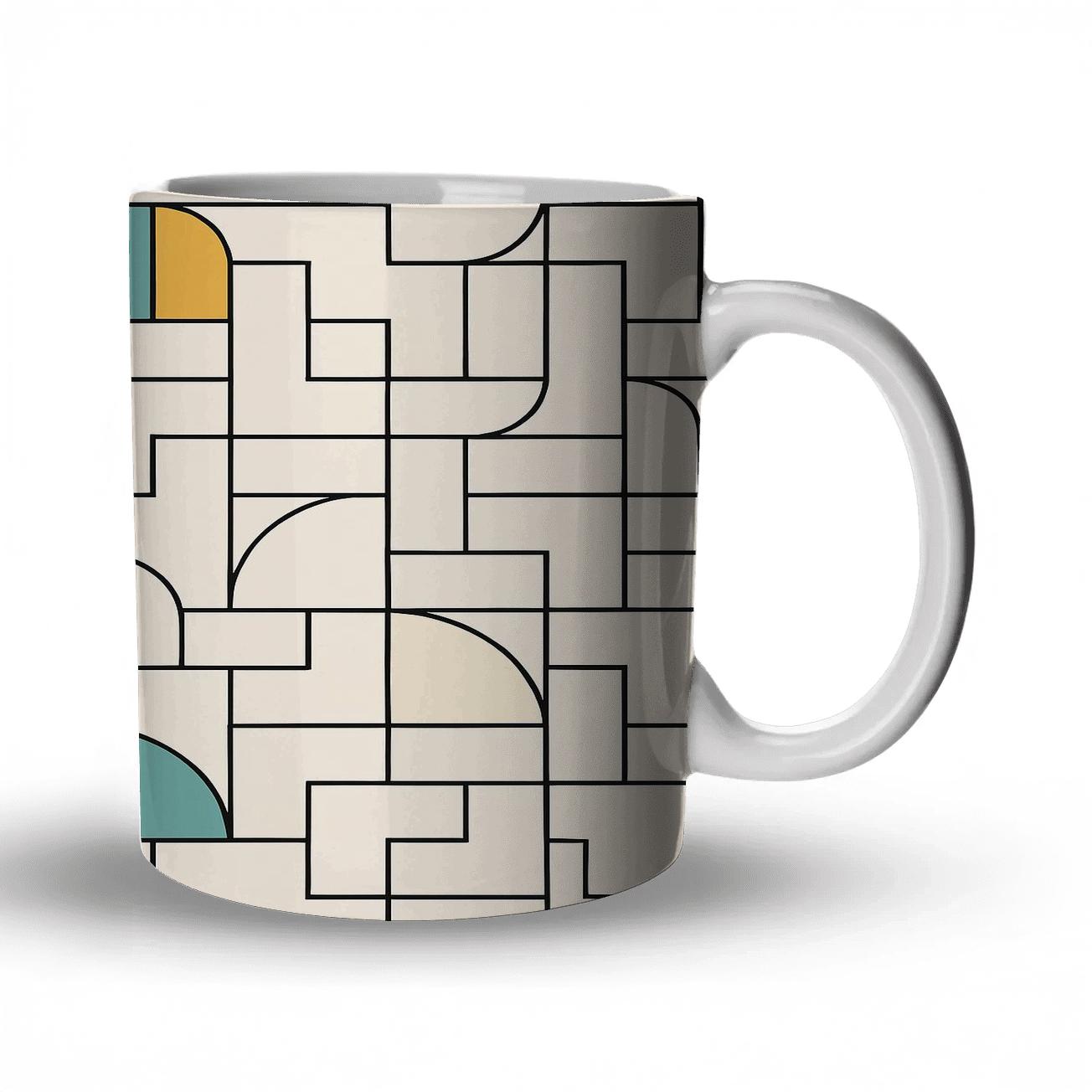 Bauhaus Weimar Modular Weave Study custom printed mugs