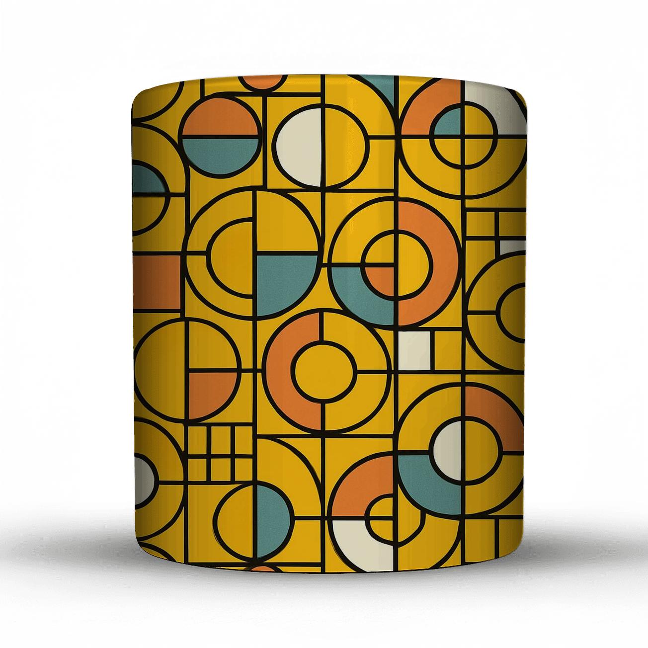 Bauhaus Aurora Glyph Lattice premium drinkware mugs