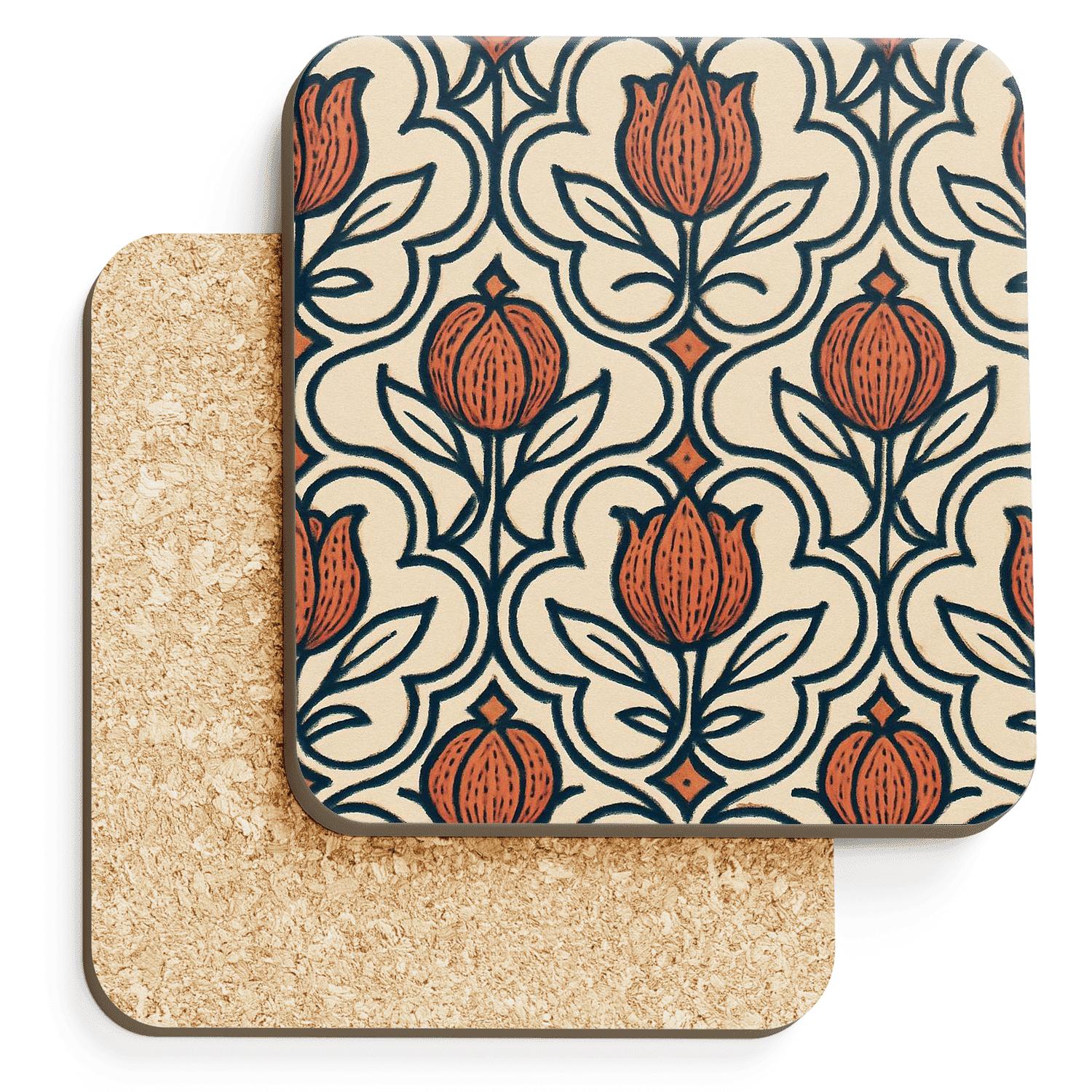 Arts And Crafts Meteoric Tiling coasters for home decor