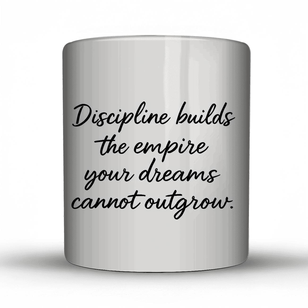 Discipline Builds The Empire travel mugs with handles