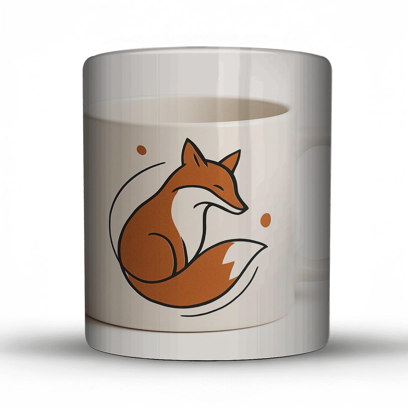 Bauhaus Fox Orbit Pattern Mug travel mugs with handles